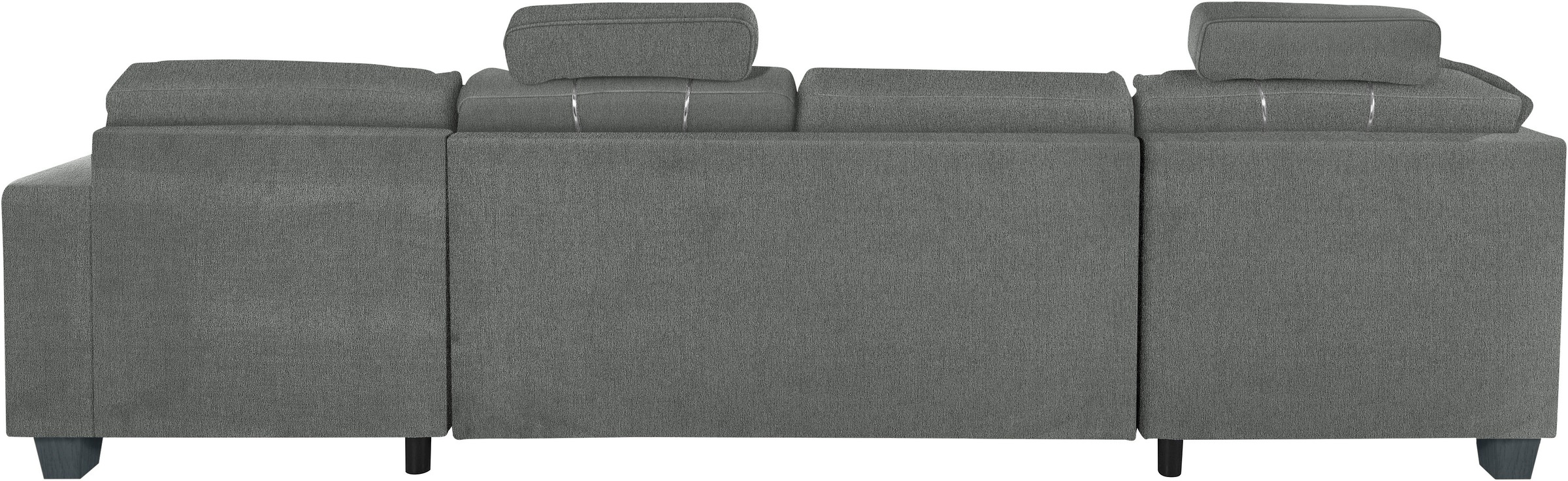 TRENDMANUFAKTUR Wohnlandschaft »Chamber, U-Form«, inklusive zwei Kopfstützen, wahlweise mit Bettfunktion