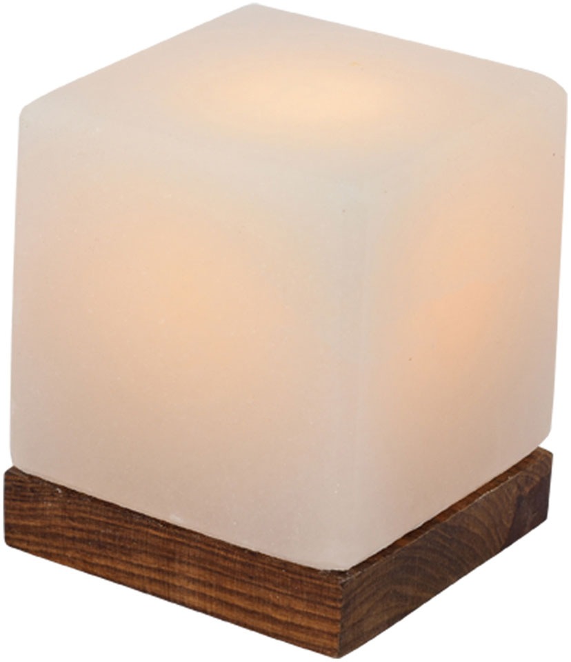 HIMALAYA SALT DREAMS Salzkristall-Tischlampe »Kubus«, Leuchtmittel E14   Le günstig online kaufen