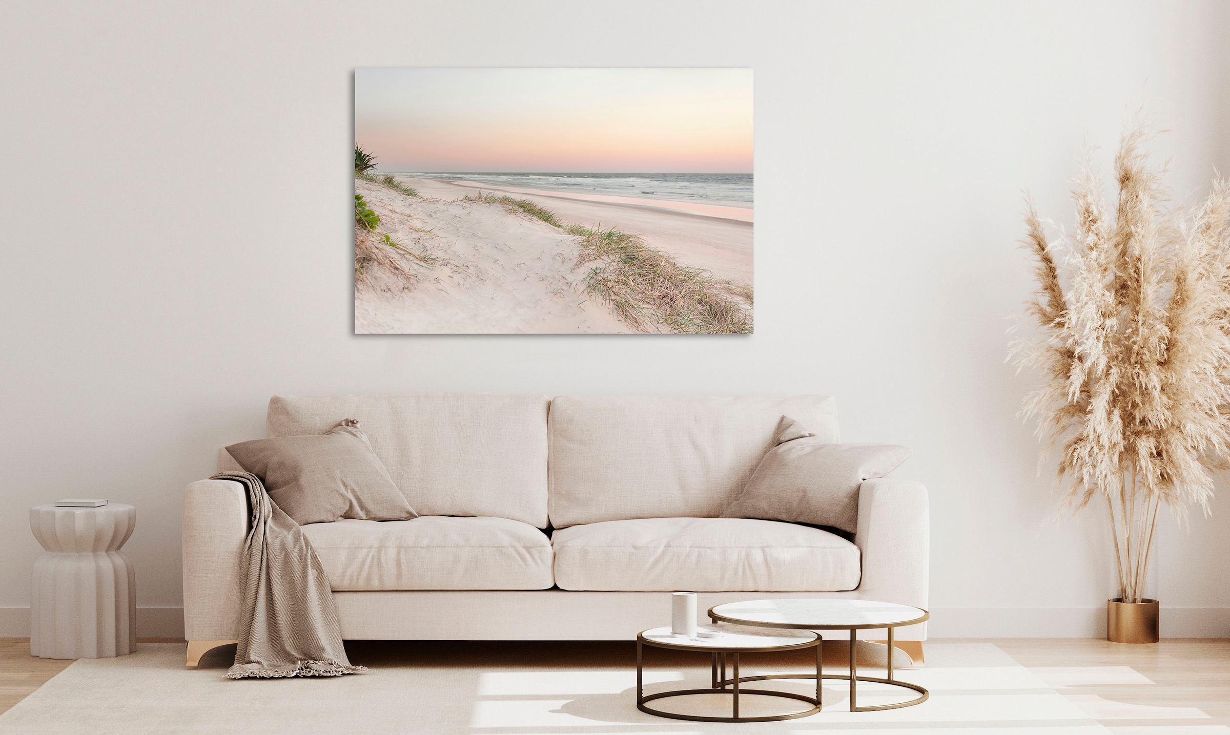 queence Acrylglasbild »Evek«, Strand-Himmel-Düne-Deutschland-Gräser-Meer-Me günstig online kaufen