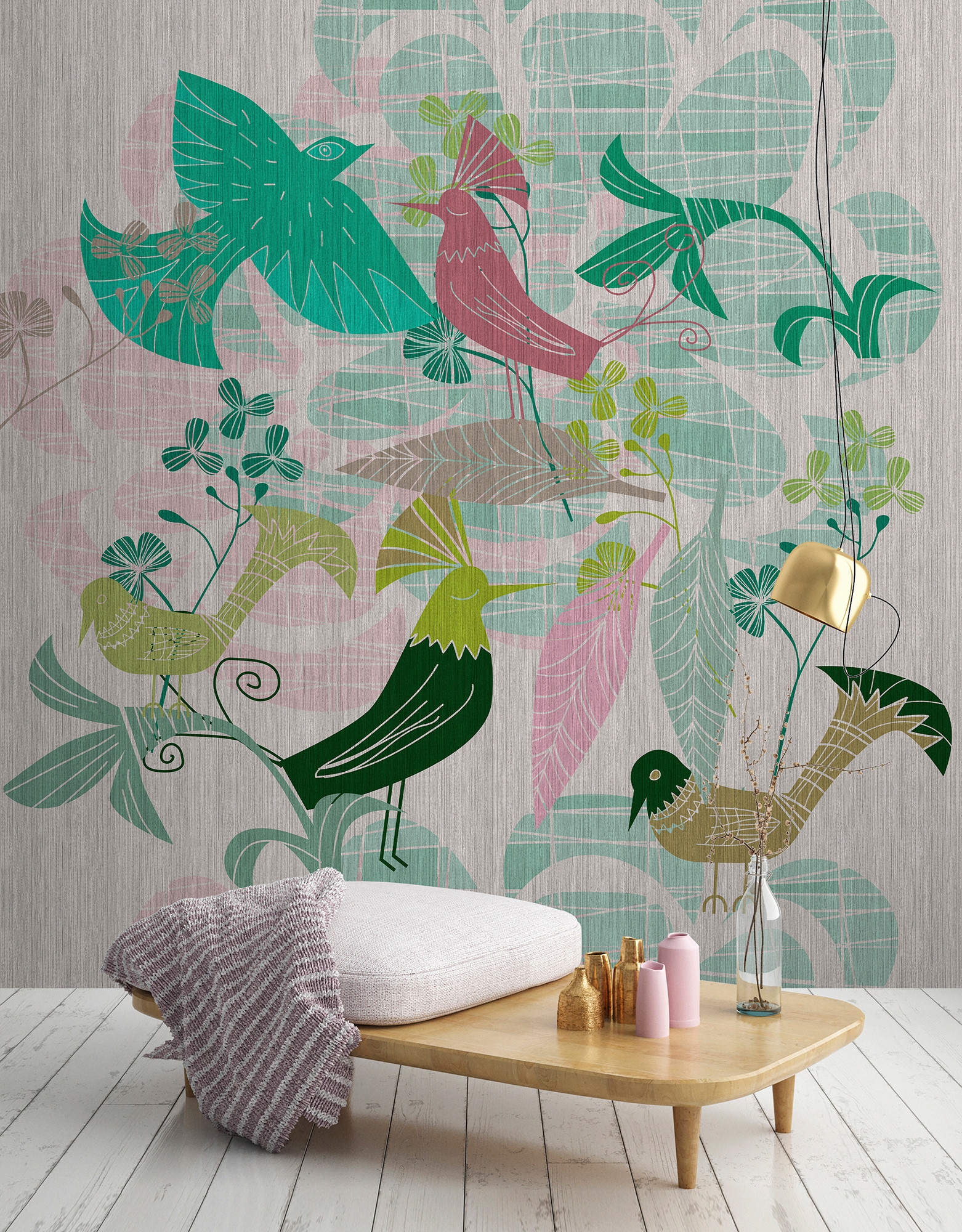 living walls Fototapete »Walls by Patel Birdland«, Vlies, Wand