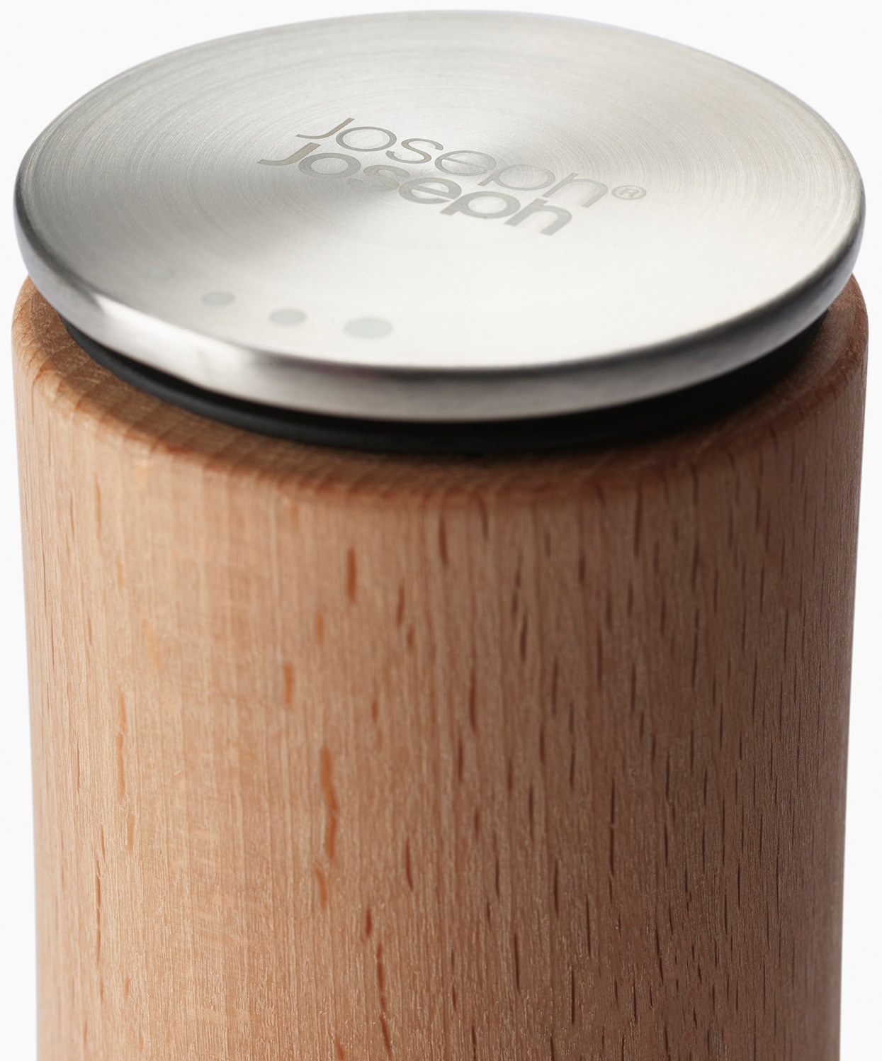 Joseph Joseph Pfeffermühle »Milltop™ Wood«, (1 St.), Keramikmahlwerk, krümelfrei