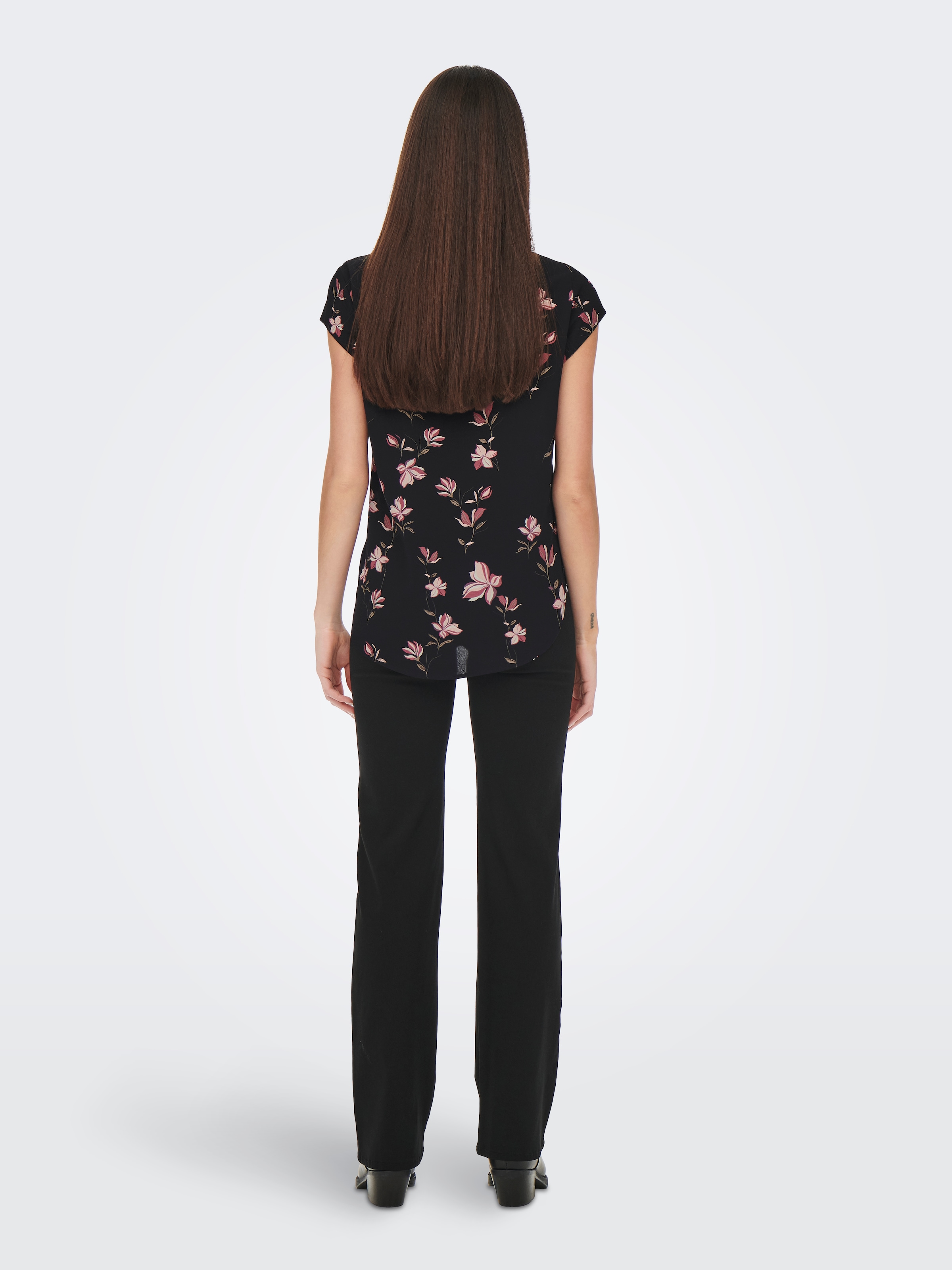 ONLY Shirtbluse »ONLVIC S/S AOP TOP NOOS PTM« mit Allover Druck