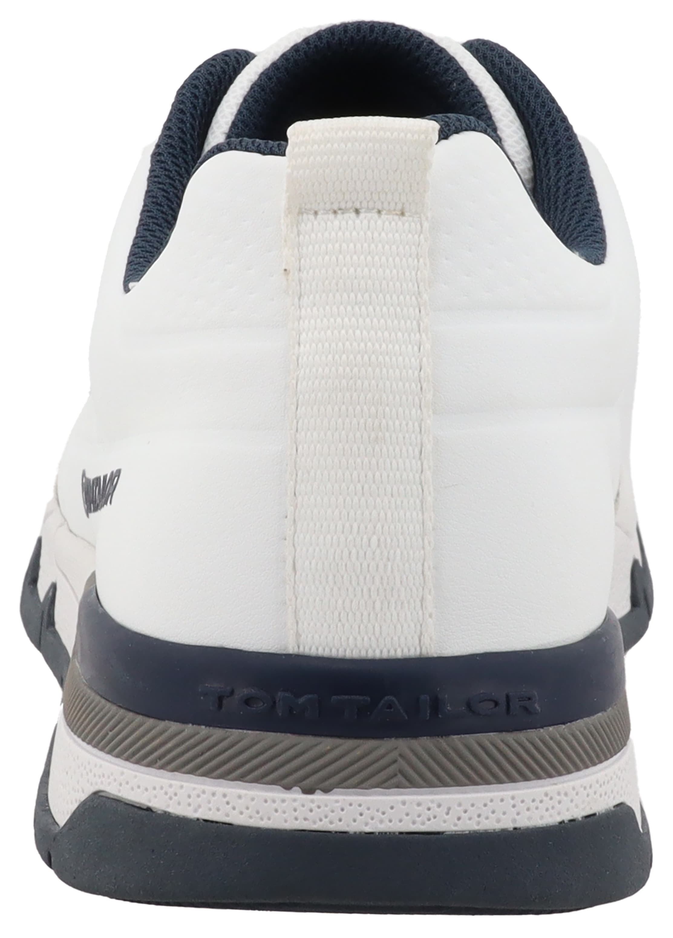 TOM TAILOR Keilsneaker, Freizeitschuh, Halbschuh, Schnürschuh mit Logoschriftzug