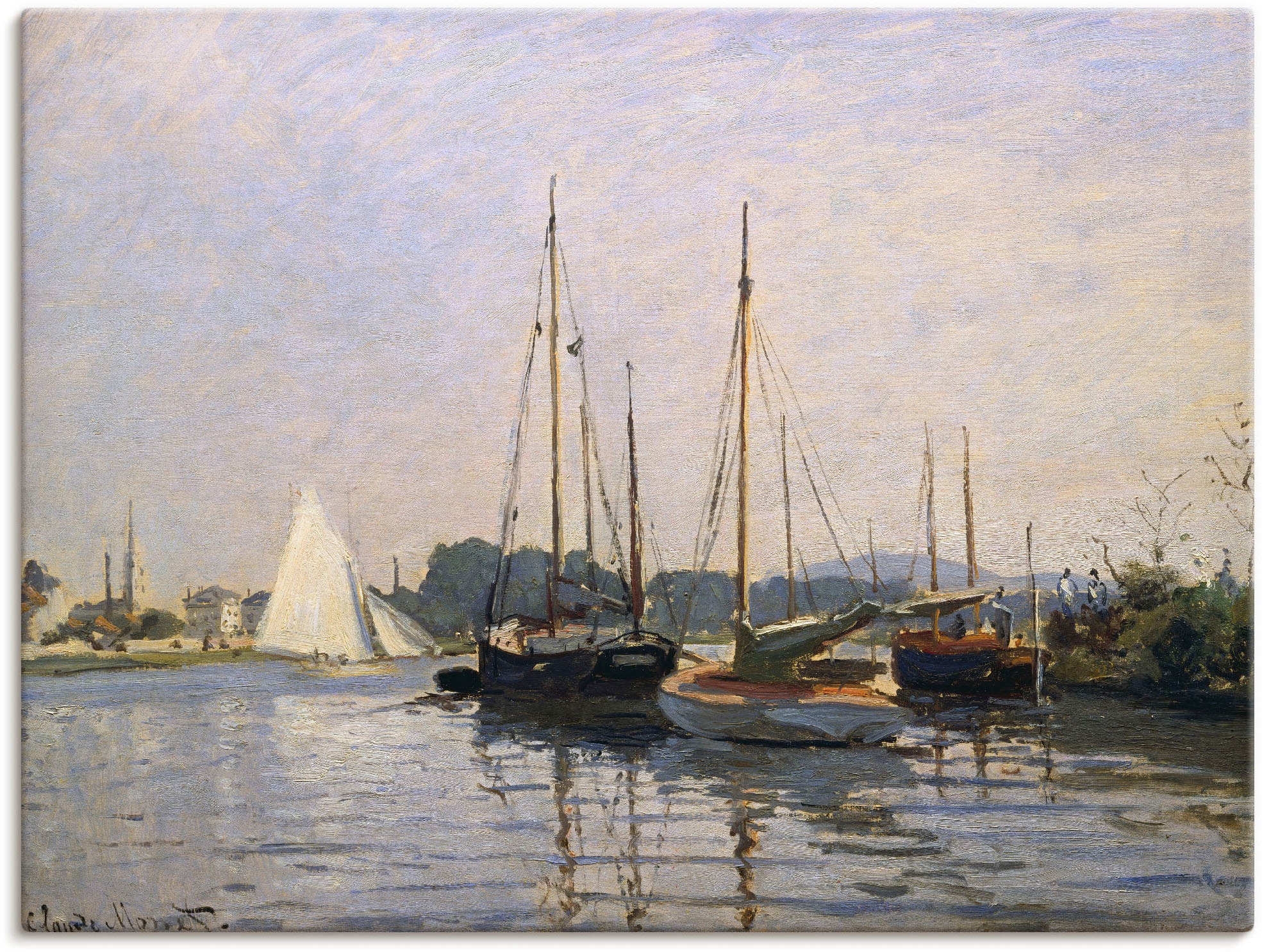 Artland Leinwandbild »Segelboote in Argenteuil. Gegen 1872/73«, Boote & Sch günstig online kaufen