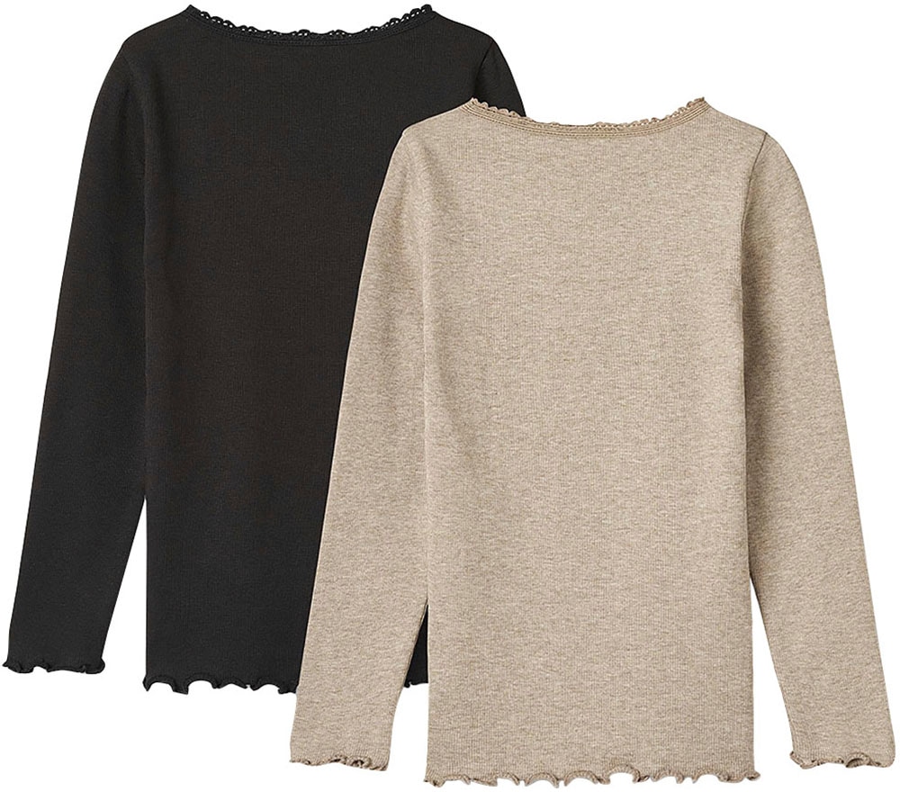 WHEAT Langarmshirt »2 Rib T-Shirt L/S Reese«, (Packung, 2 tlg.)