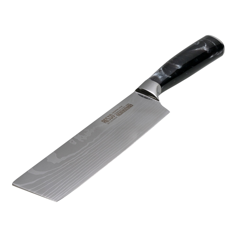 RESTO Kitchenware Hackmesser »Eridanus 19 cm, aus Edelstahl«, (1 tlg.), professionelles Kochmesser mit...