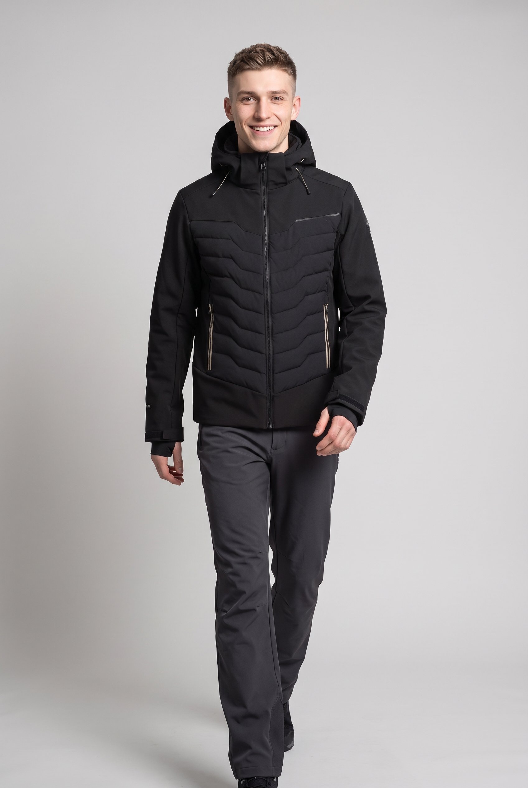Icepeak Softshelljacke »ICEPEAK FREMONT« mit Kapuze Regulierbare, abnehmbare Kapuze, wasserdicht, atmungsaktiv