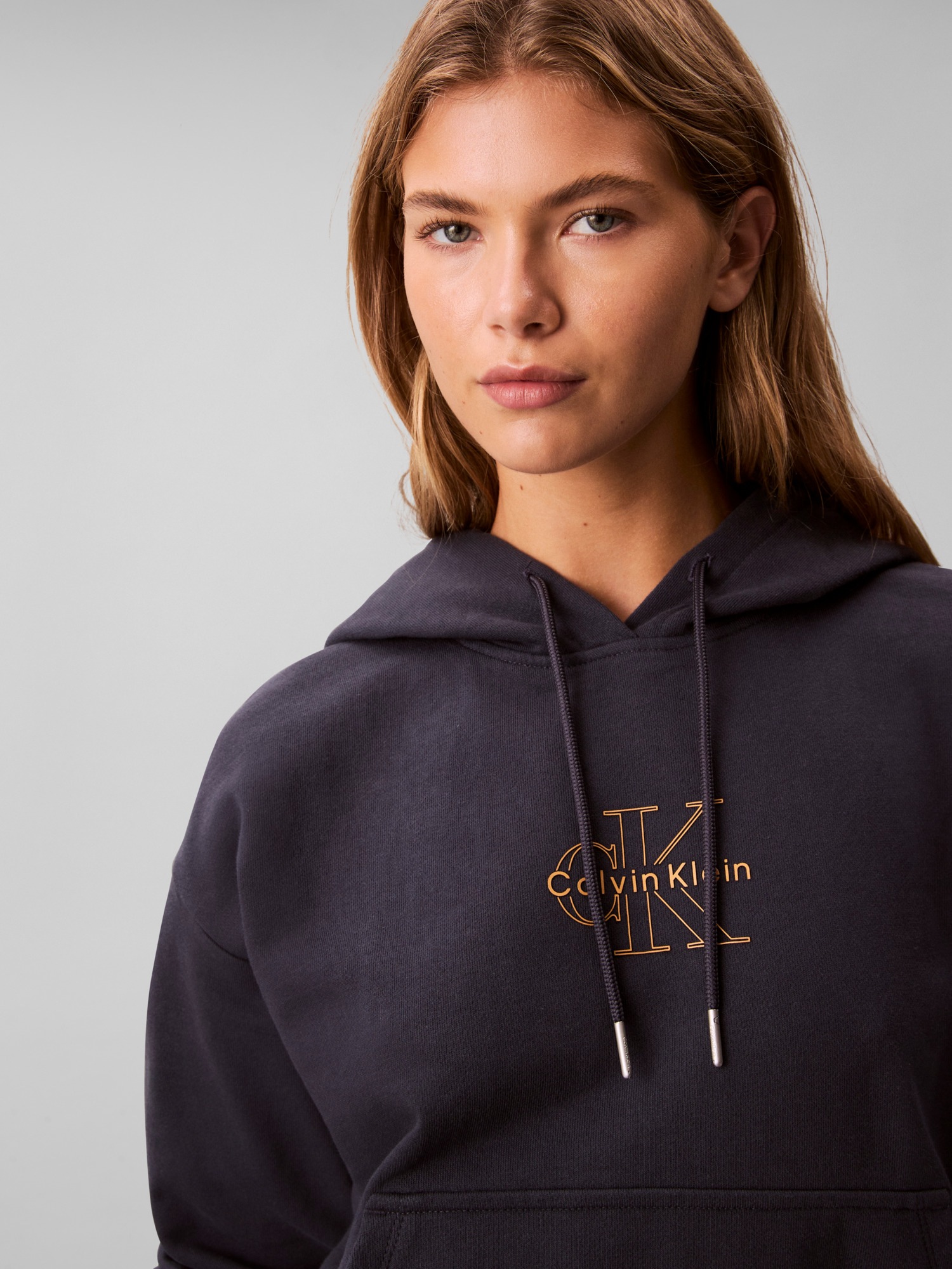 Calvin Klein Jeans Sweatshirt , Kapuze mit Kordelzug, regular fit, Logodruck
