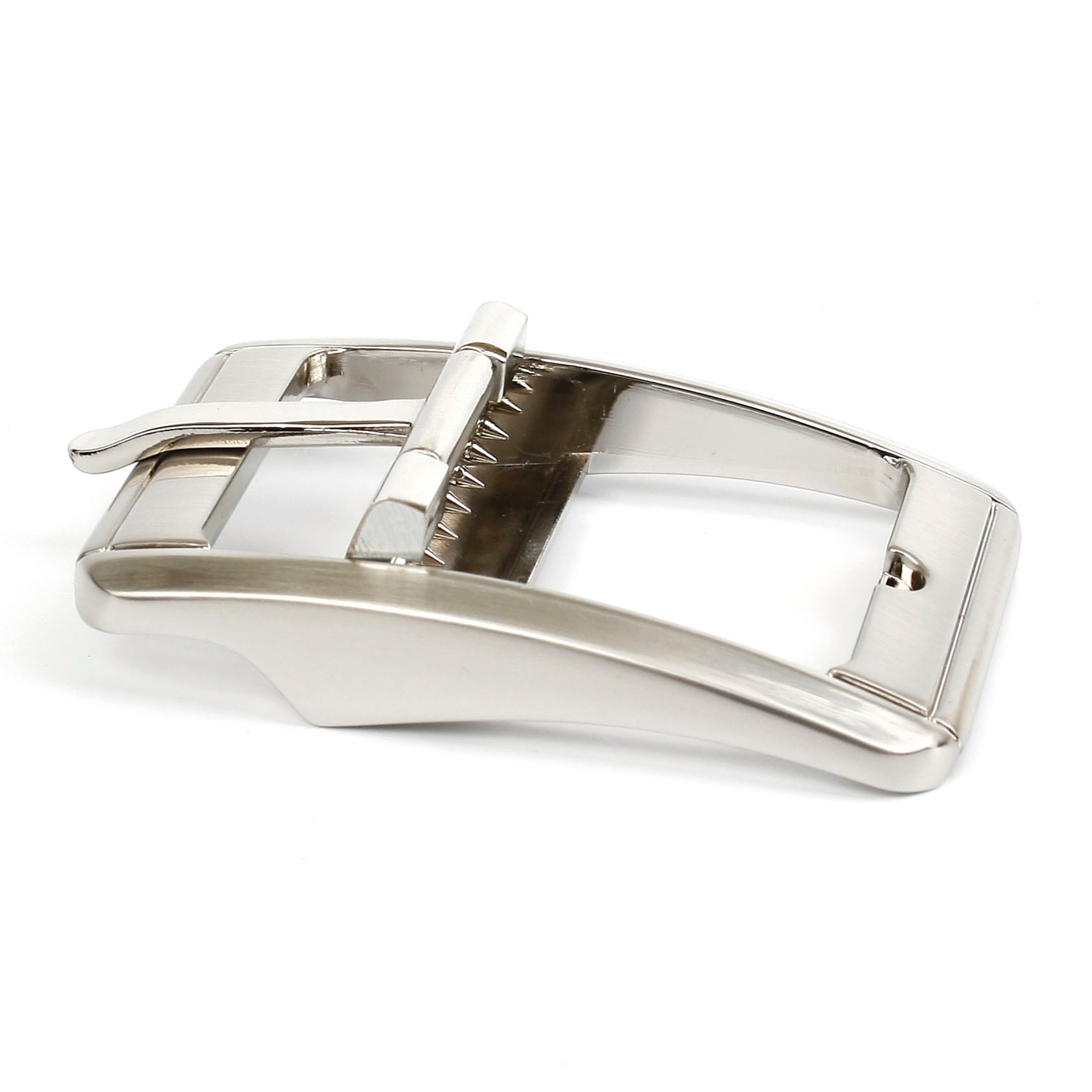 Anthoni Crown Ledergürtel Jeansledergürtel in silberfarben