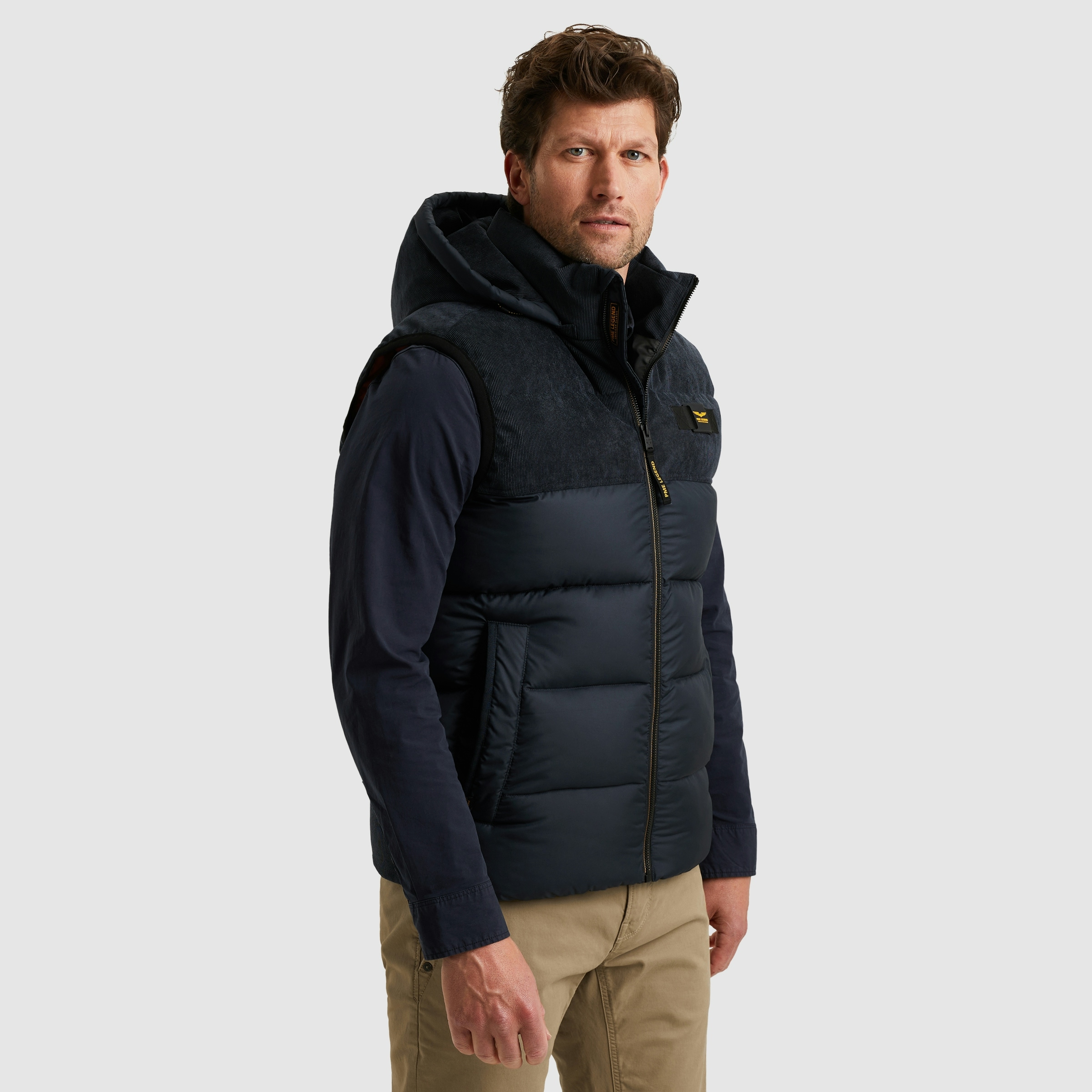 PME LEGEND Daunenweste, mit Logo Stickerei