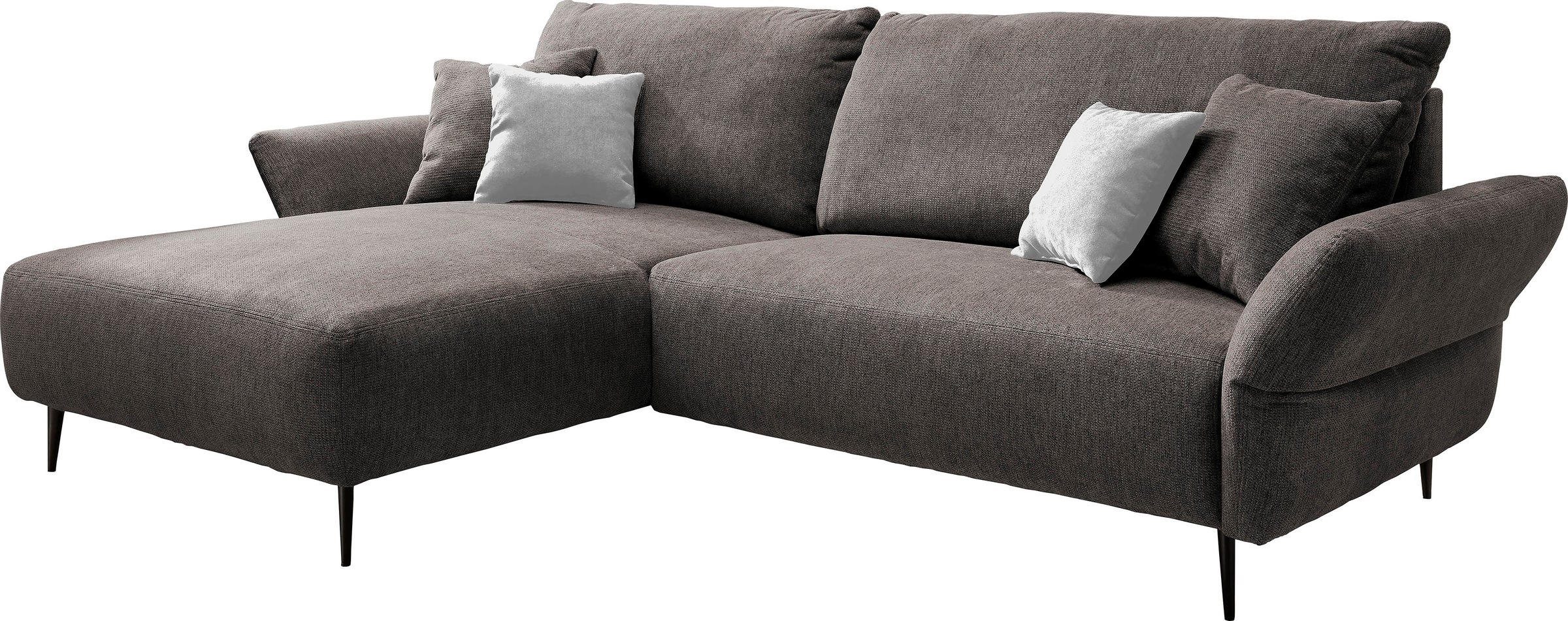 INOSIGN Ecksofa »Amarena L-Form«, inklusive Armlehnenverstellfunktion, 4x Zierkissen gratis
