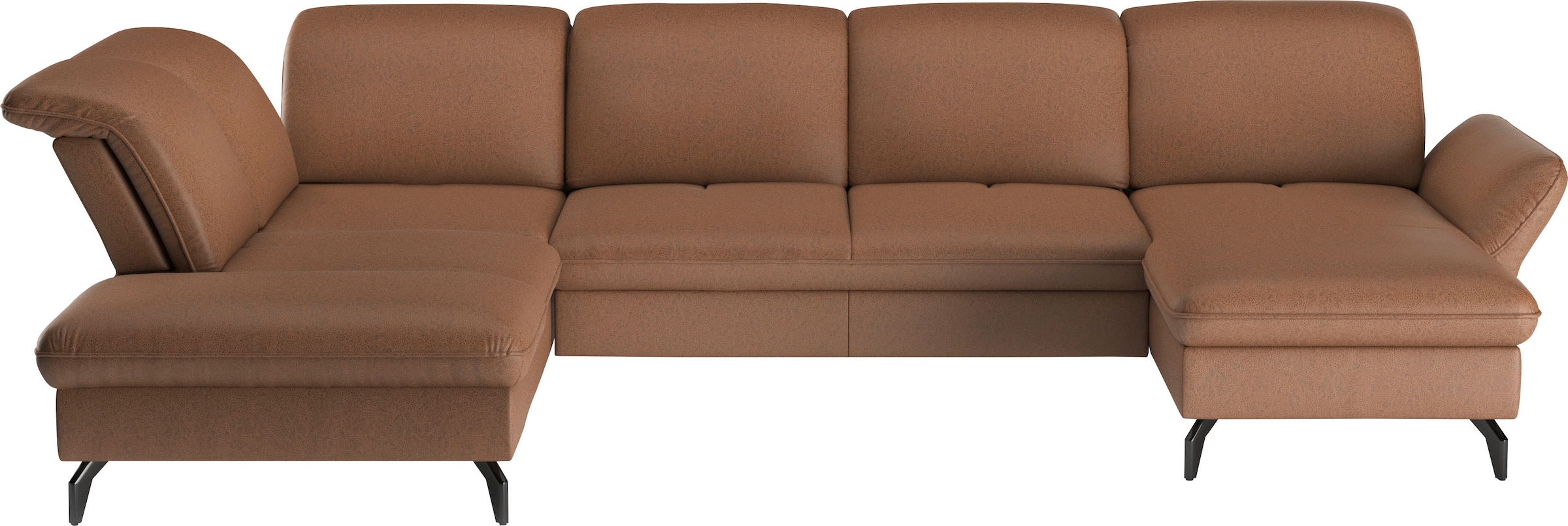 sit&more Wohnlandschaft »Leandro U-Form« Wahlweise mit Bett-, Kopfteil - un günstig online kaufen