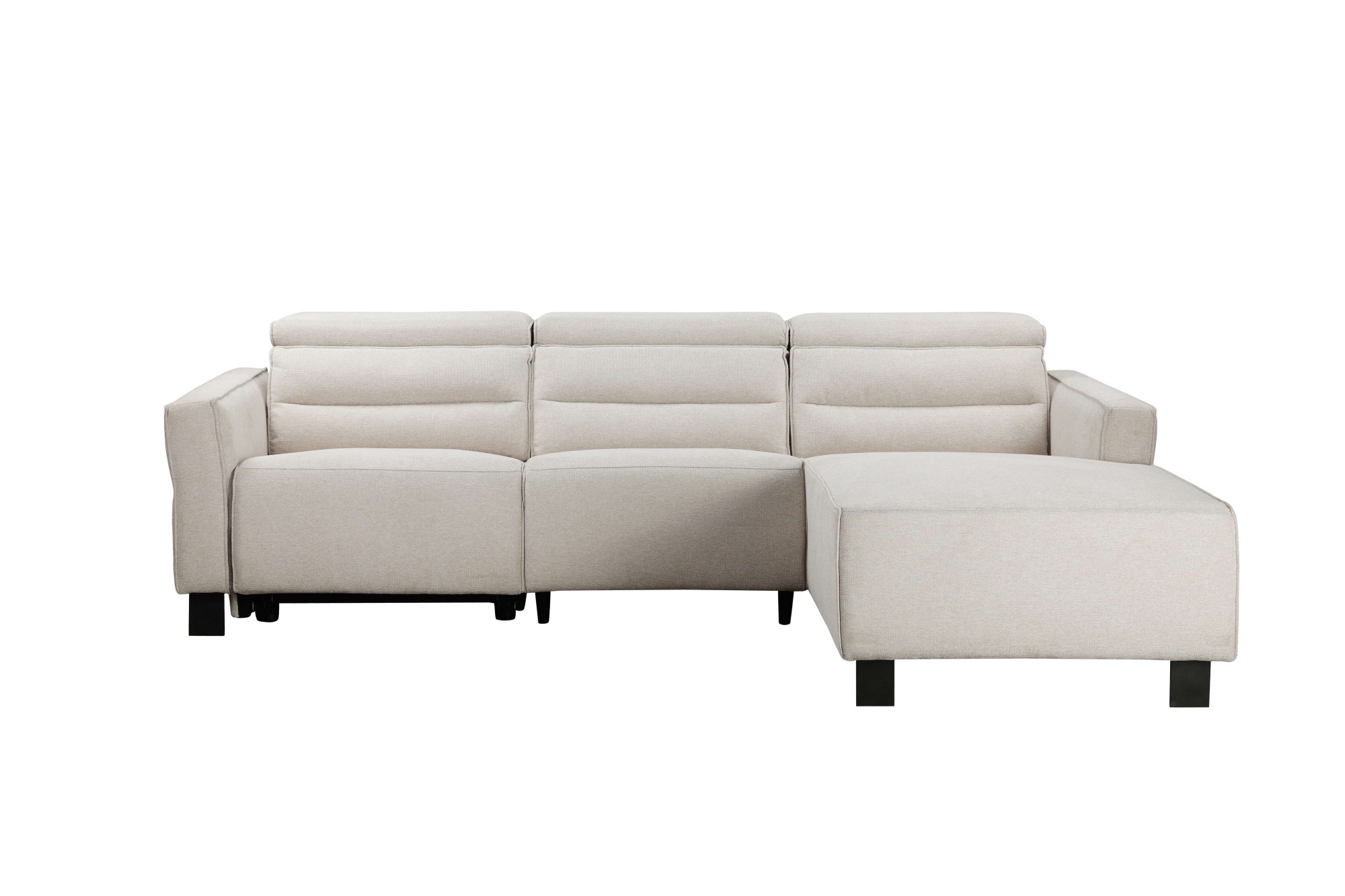 Places of Style Ecksofa »Carpari, L-Form, 263 cm, manuelle o. elektrische Relaxfunktion,«, USB A/C und Kopfteilverstellung