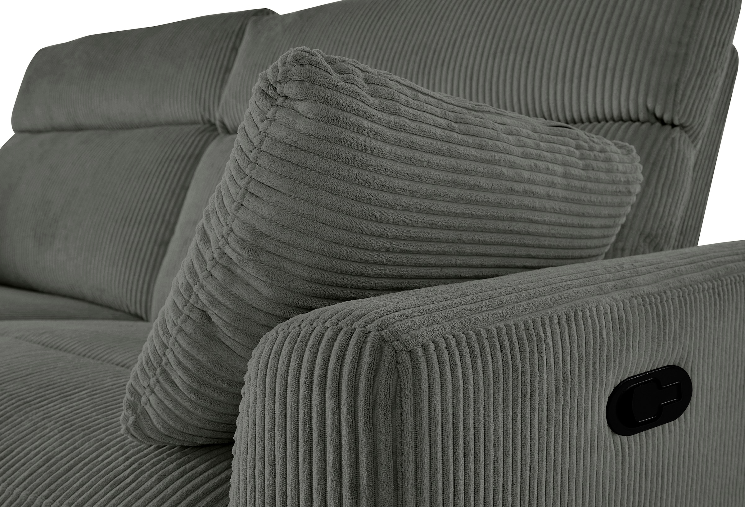 OTTO home Ecksofa »JENNA L-Form,  209cm - OTTO. Verlässliche Qualität.« manuelle o. elektrische Relaxfunktion, USB A/C, weicher Sitz, Cord.