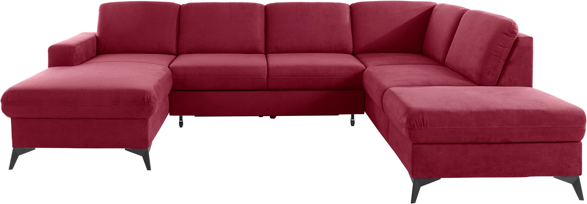 Home affaire Wohnlandschaft »Lolland U-Form« Wahlweise mit Bettfunktion und günstig online kaufen