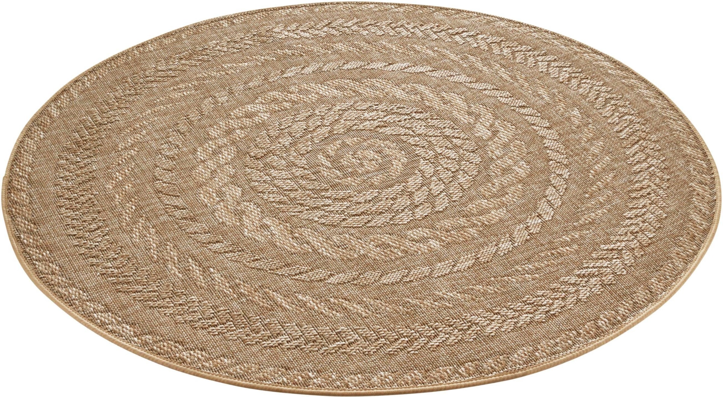 HANSE Home Teppich »Almendro«, rund, 6 mm Höhe, Sisal Optik, Robust, Pflegeleicht, Flachgewebe