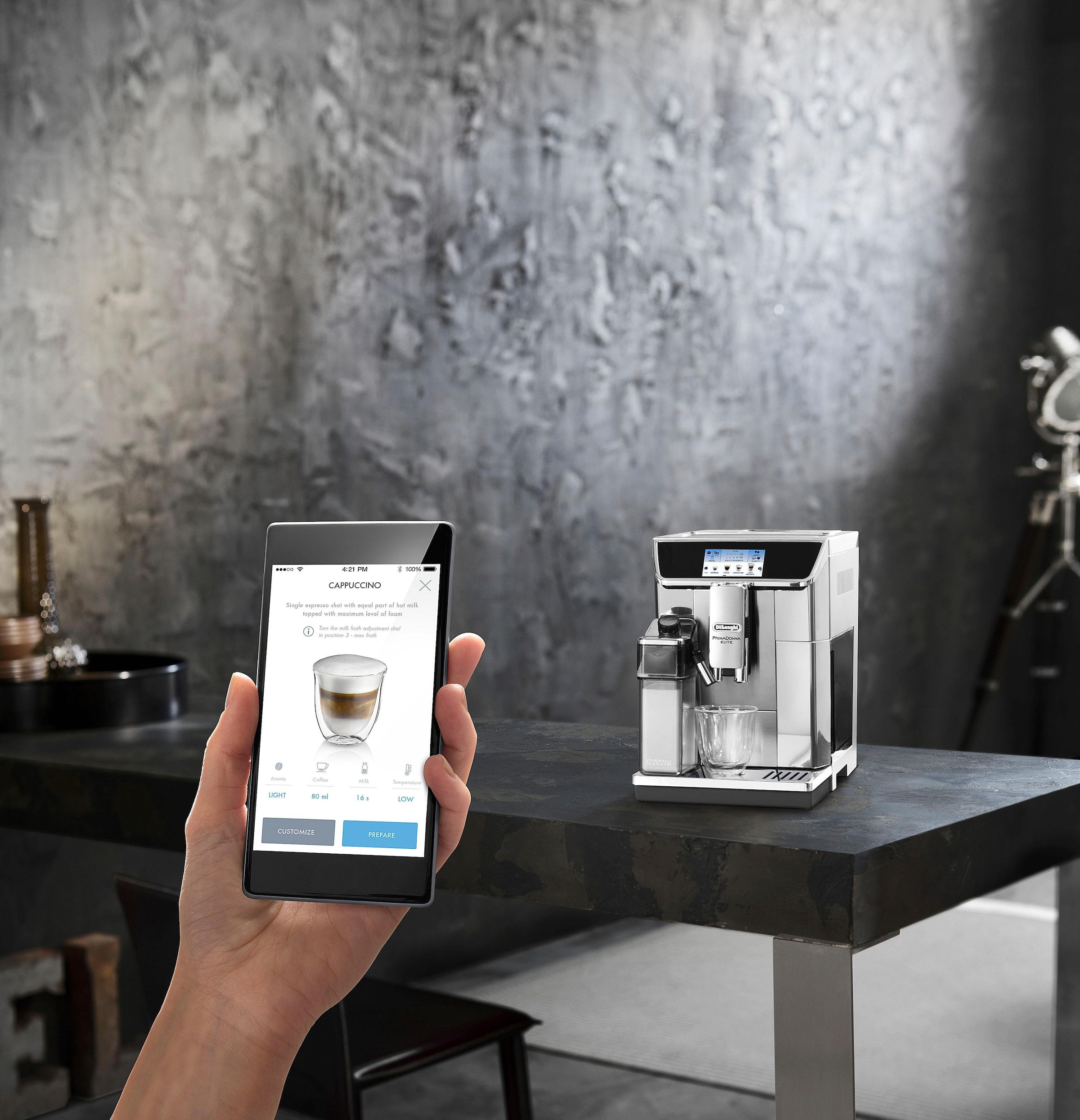 De'Longhi Kaffeevollautomat »PrimaDonna Elite Experience ECAM 656.85.MS«, auch für Kaltgetränkevariationen