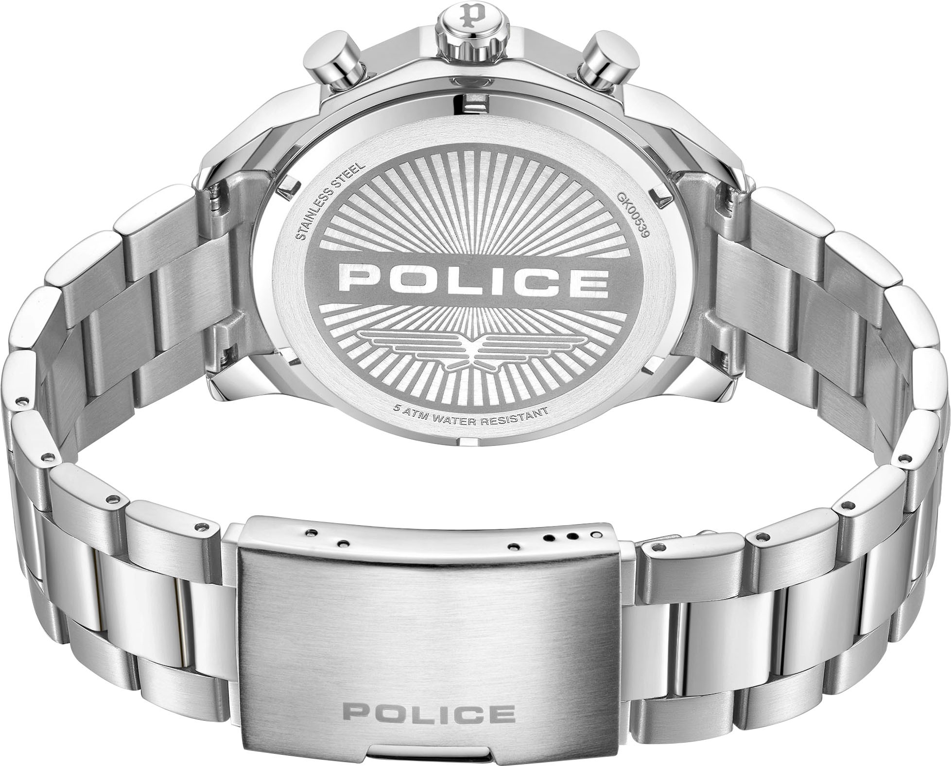 Police Chronograph »SOUL«, Quarzuhr, Armbanduhr, Herrenuhr, Edelstahlarmband, analog