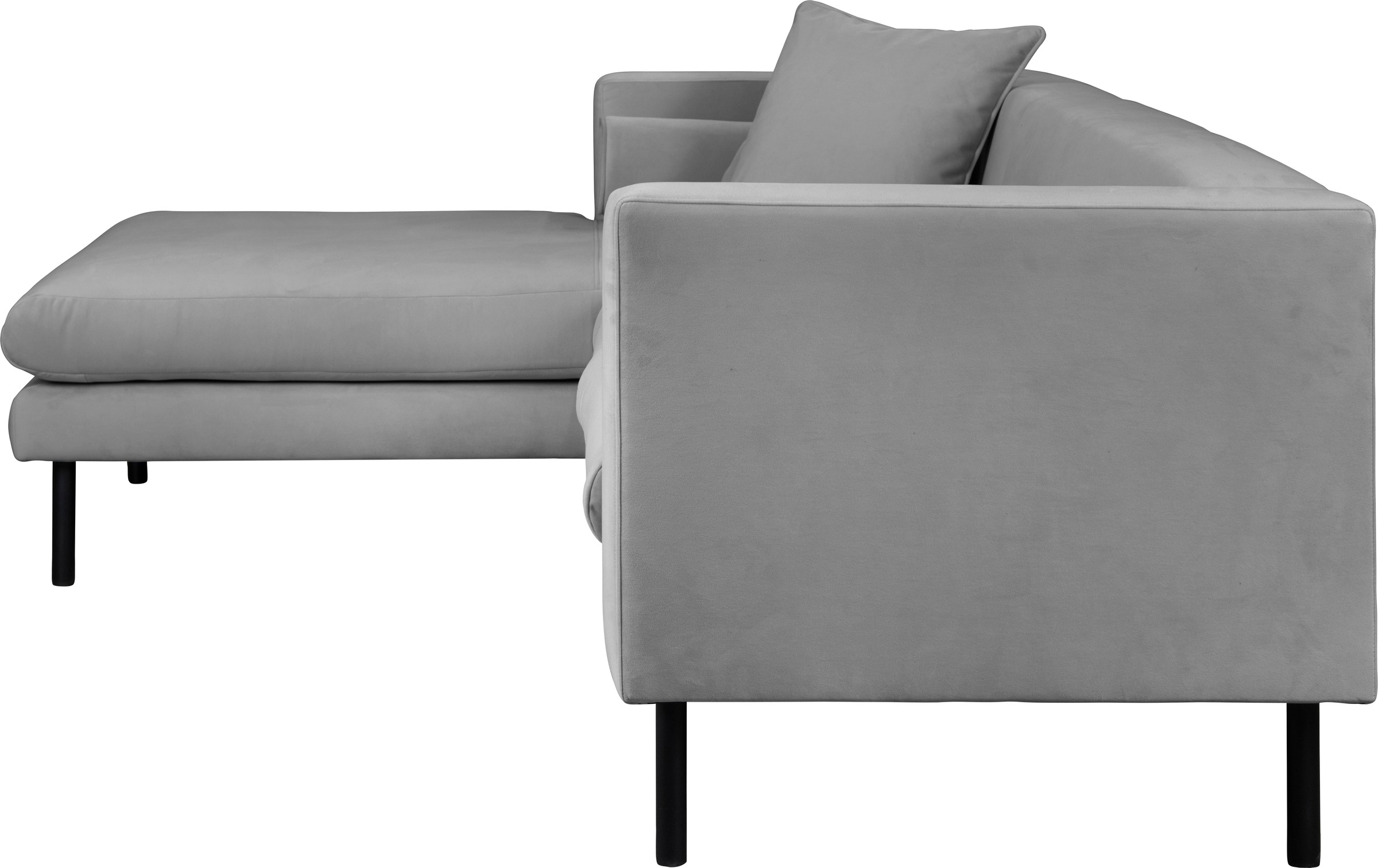 Home affaire Ecksofa »Lillibeth L-Form Designsofa, Maße B/T/H: 240/173/83 cm«, Zierkissen als Wendekissen, in Samtoptik oder Cord