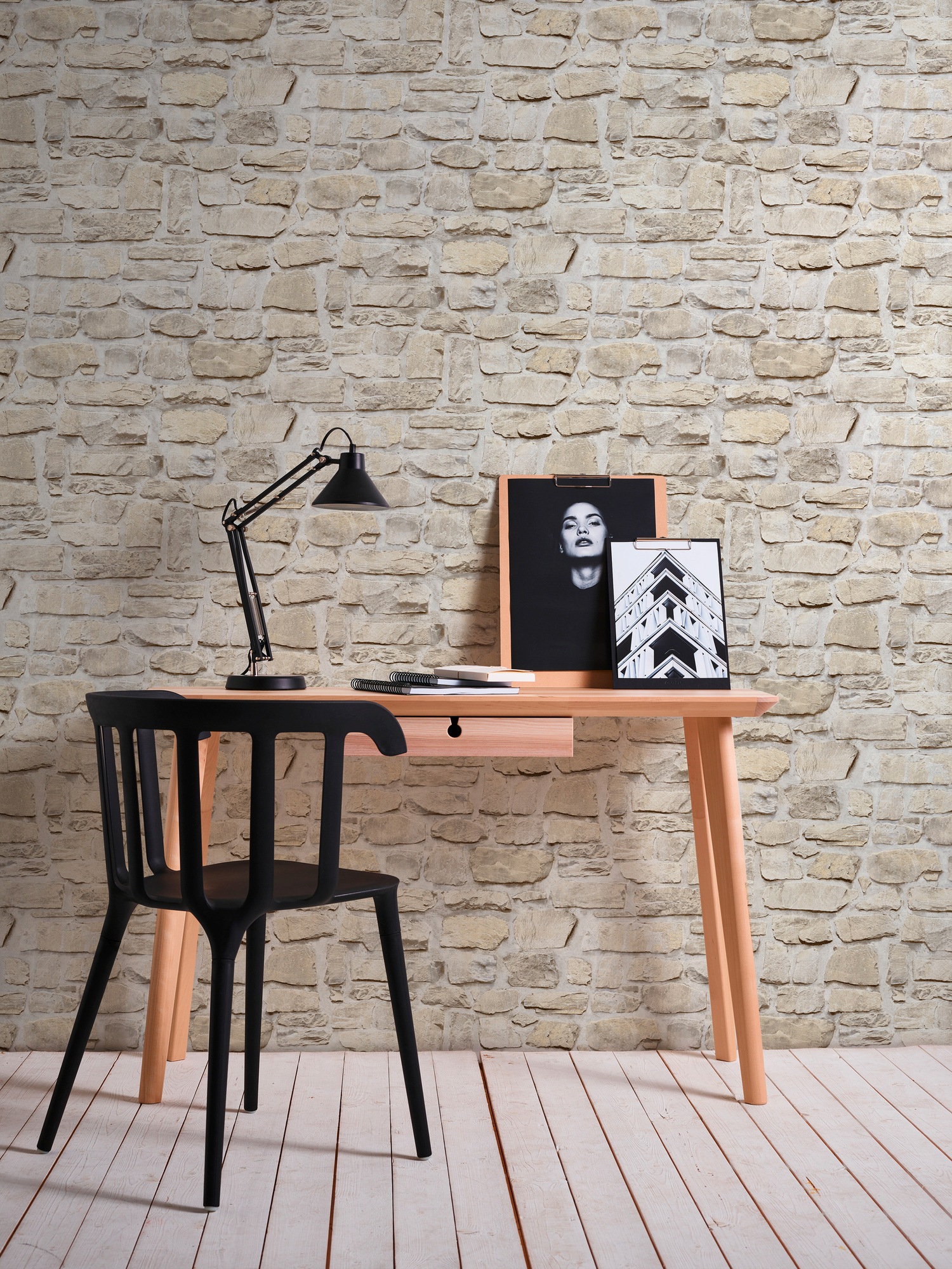 A.S. Création Vliestapete »Decoro«, gemustert-Motiv-abstrakt, Tapete Stein Tapeten Wohnzimmer Schlafzimmer Küche modern Design Optik