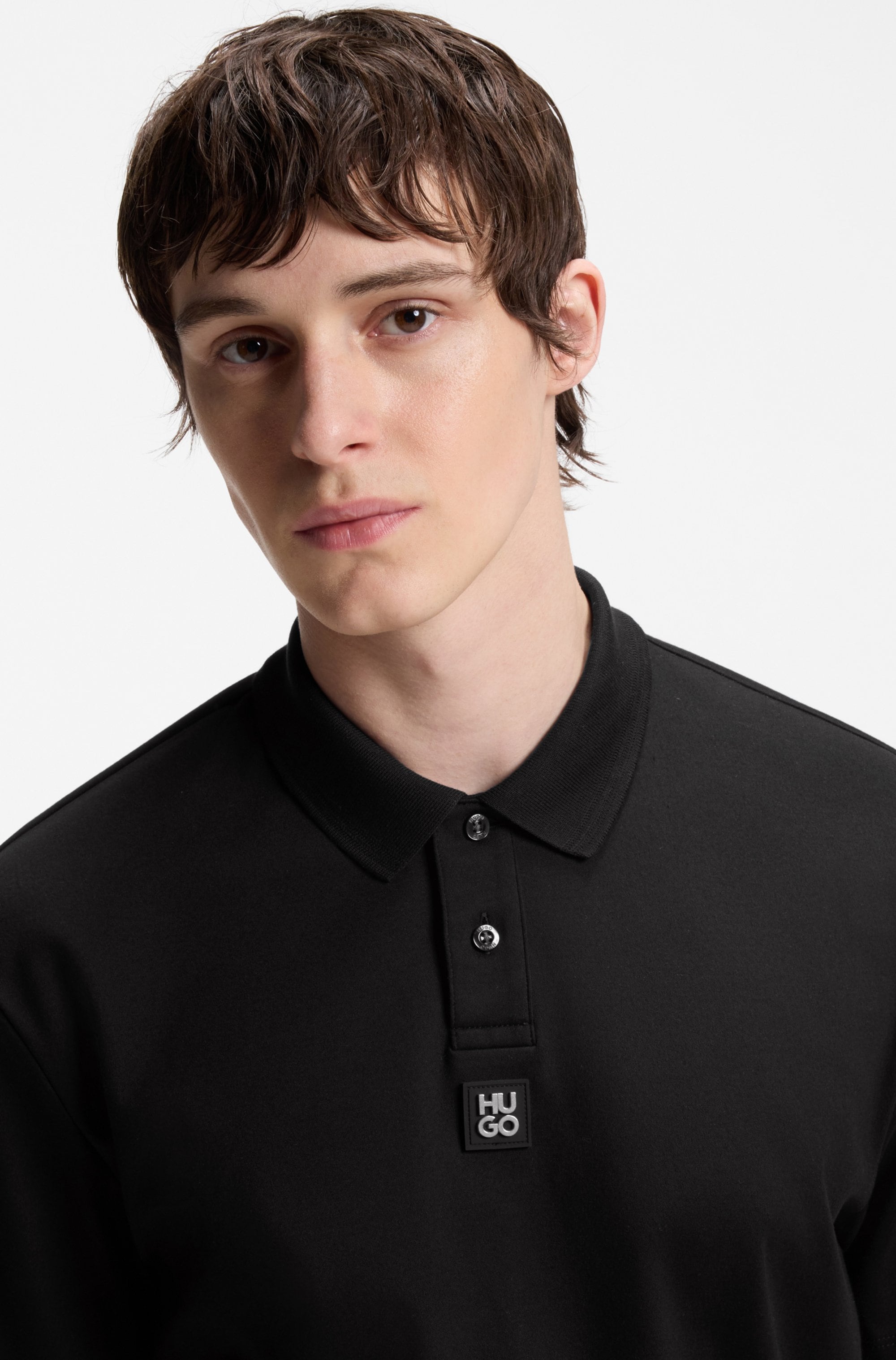 HUGO Poloshirt »Deabono_D« Polokragen, reine Baumwolle, Regular Fit