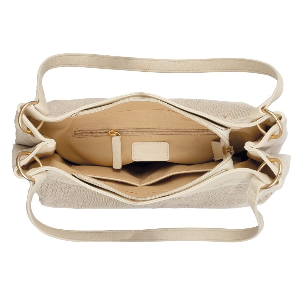 Gabor Shopper »Noelia« Damen Umhängetasche mit zarter Stickerei & floralem Motiv