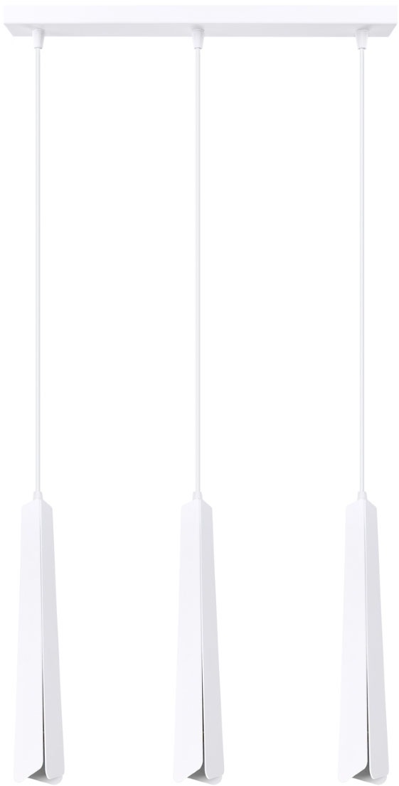SOLLUX lighting Hängeleuchte »Hängeleuchte PRYSM 3L weiß«, 3 flammig, Leuch günstig online kaufen