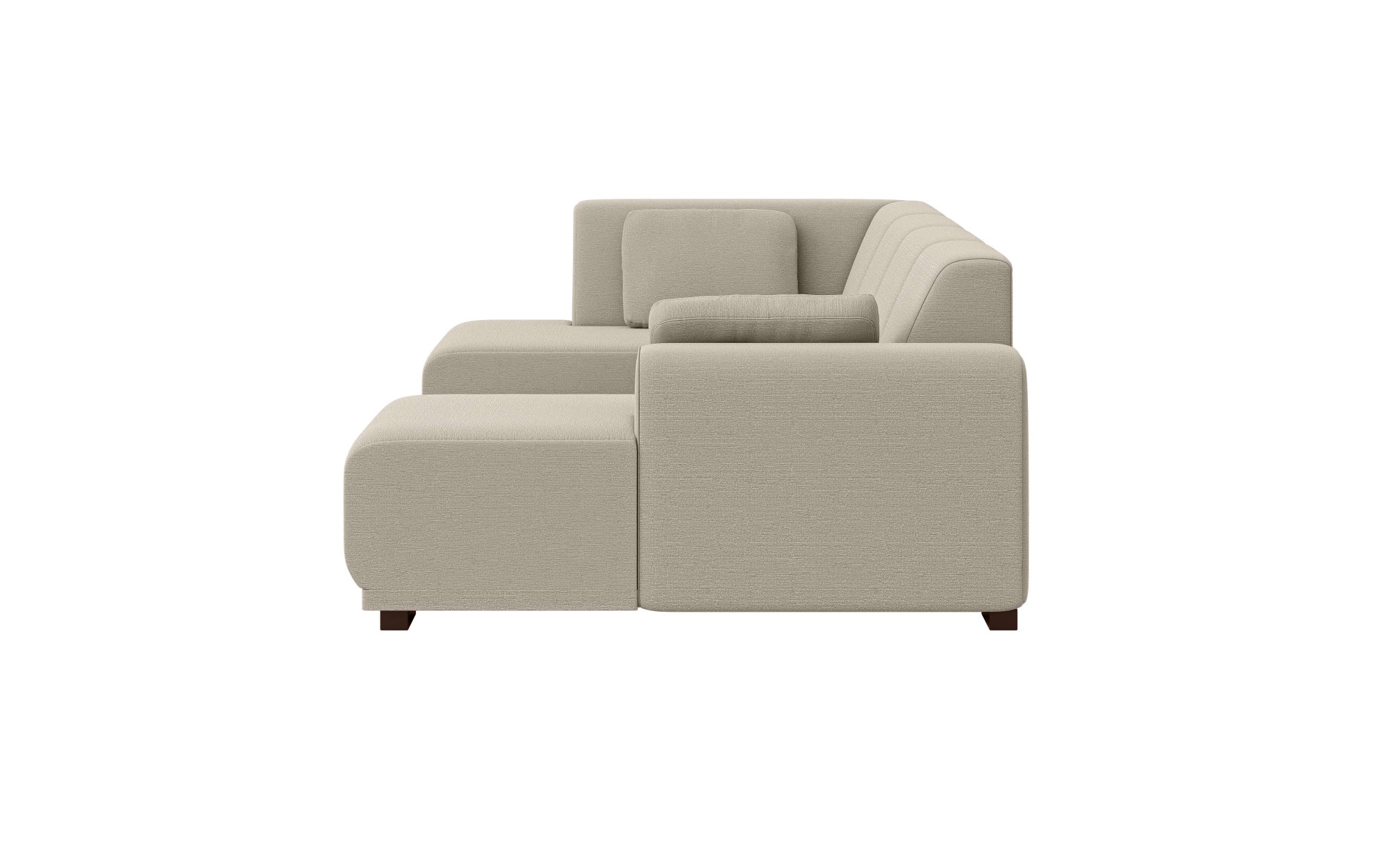 Home affaire Wohnlandschaft »BORNHOLM U-Form mit Recamiere rechts/links, B/T/H: 300/162/85 cm«, U-Form mit Wellenunterfederung, Recamiere rechts oder links bestellbar