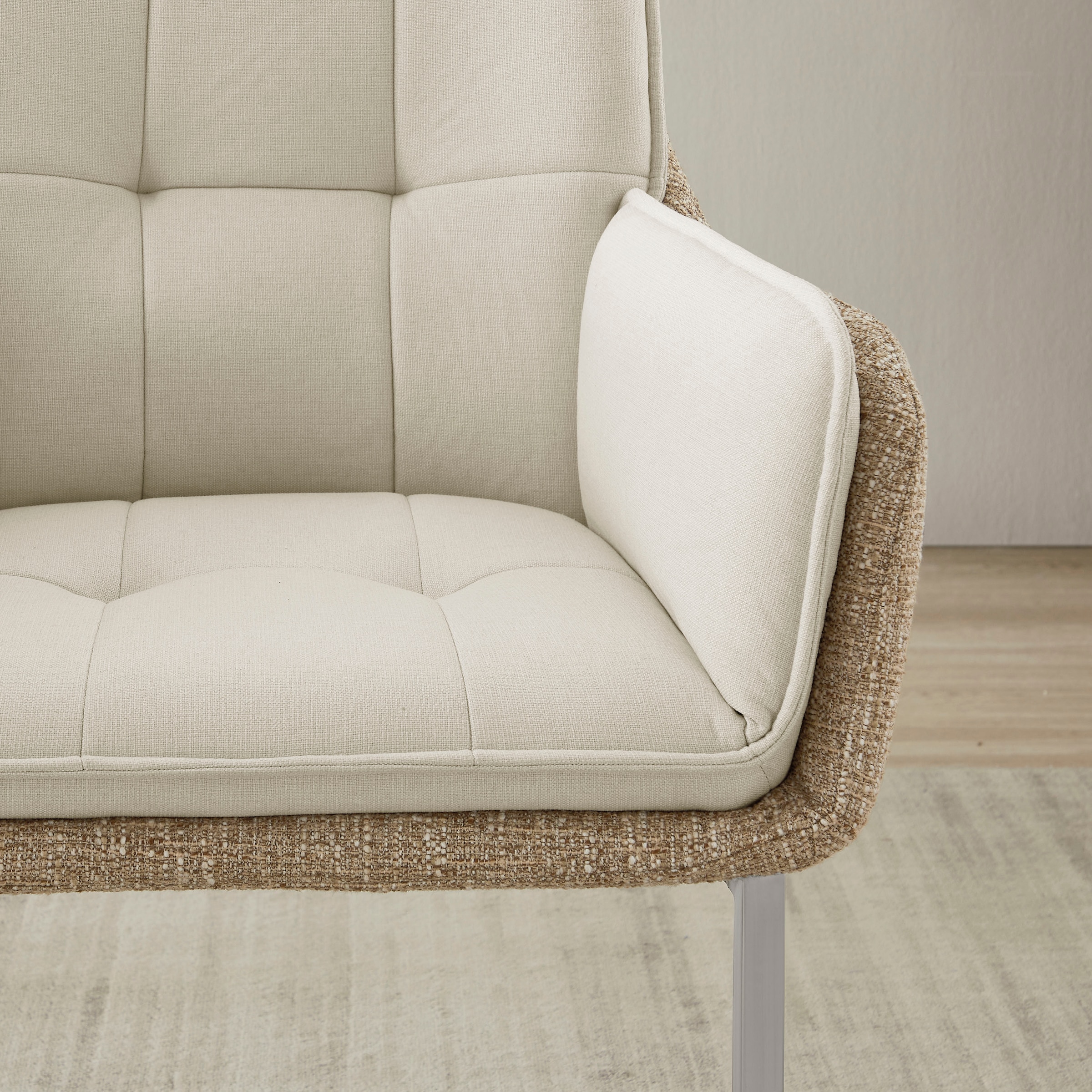 PLACES OF STYLE Esszimmerstuhl »Durham, TOPSELLER!, 1 Esszimmerstuhl in modernem Design, Sitz und Rücken gepolstert