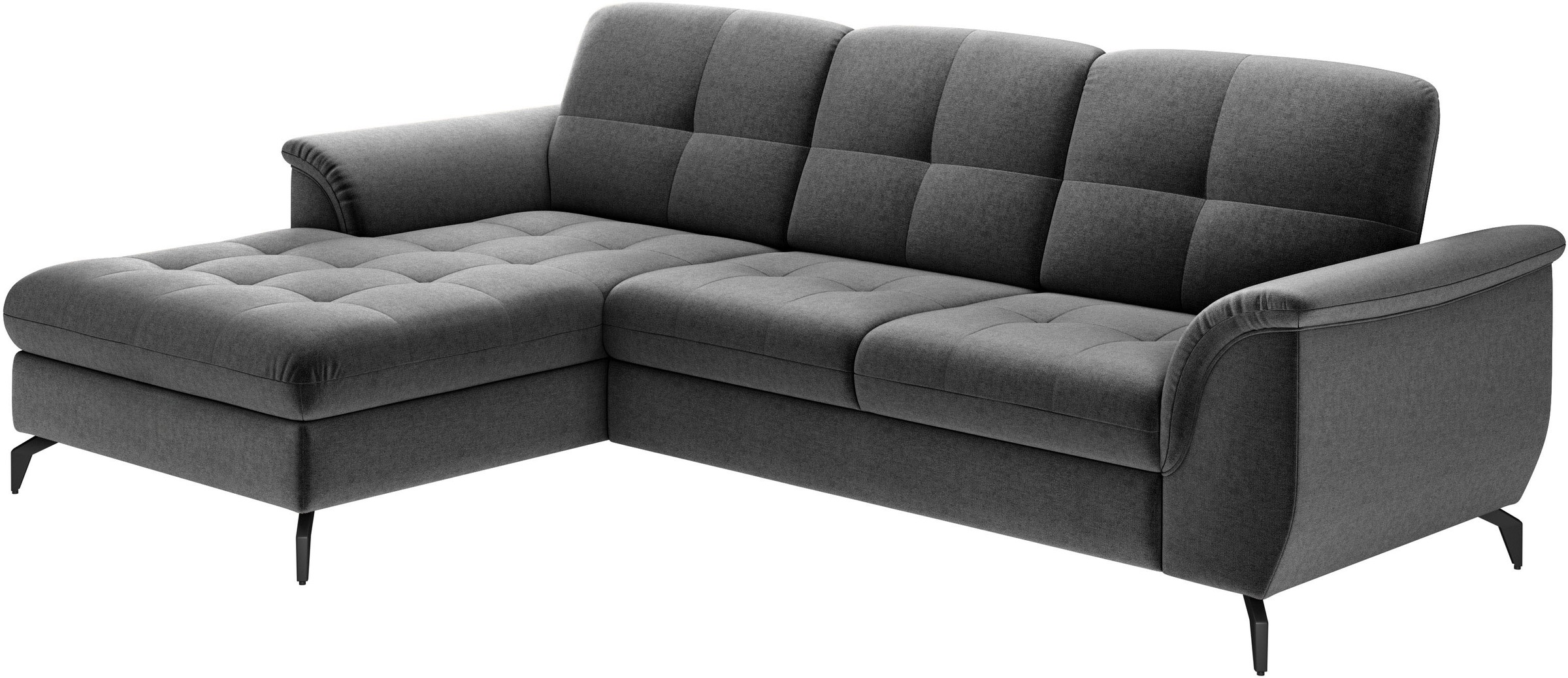 sit&more Ecksofa »Zora L-Form«, wahlweise mit Bettfunktion und Bettkasten