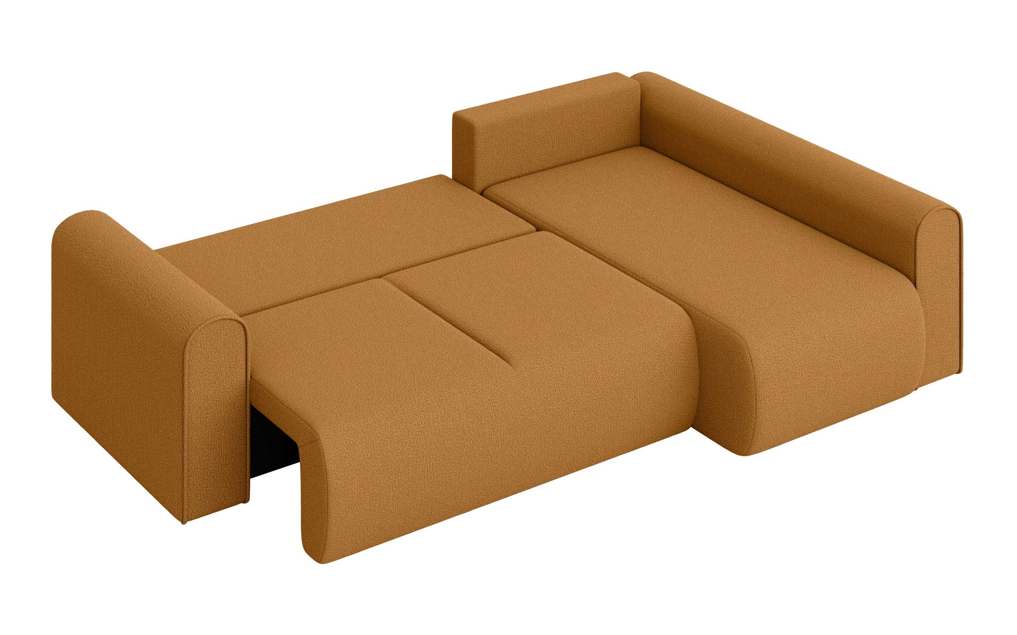 INOSIGN Ecksofa »Zacharia wahlweise Schlafsofa mit Bettkasten, B/T/H 250/166/86 cm«, L-Form mit Wellenunterfederung, Ottomane rechts oder links bestellbar
