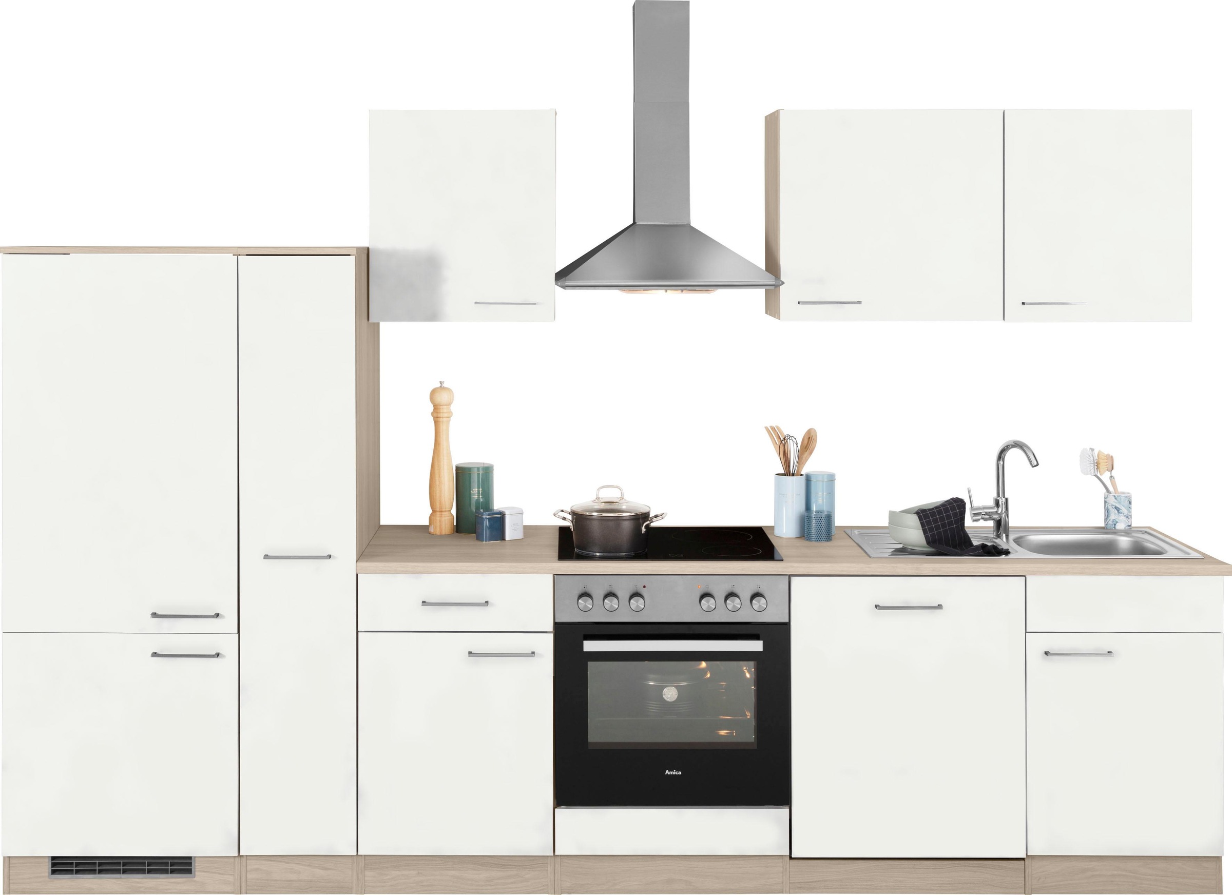 wiho Küchen Küchenzeile »Zell«, mit E-Geräten, Breite 310 cm online  bestellen