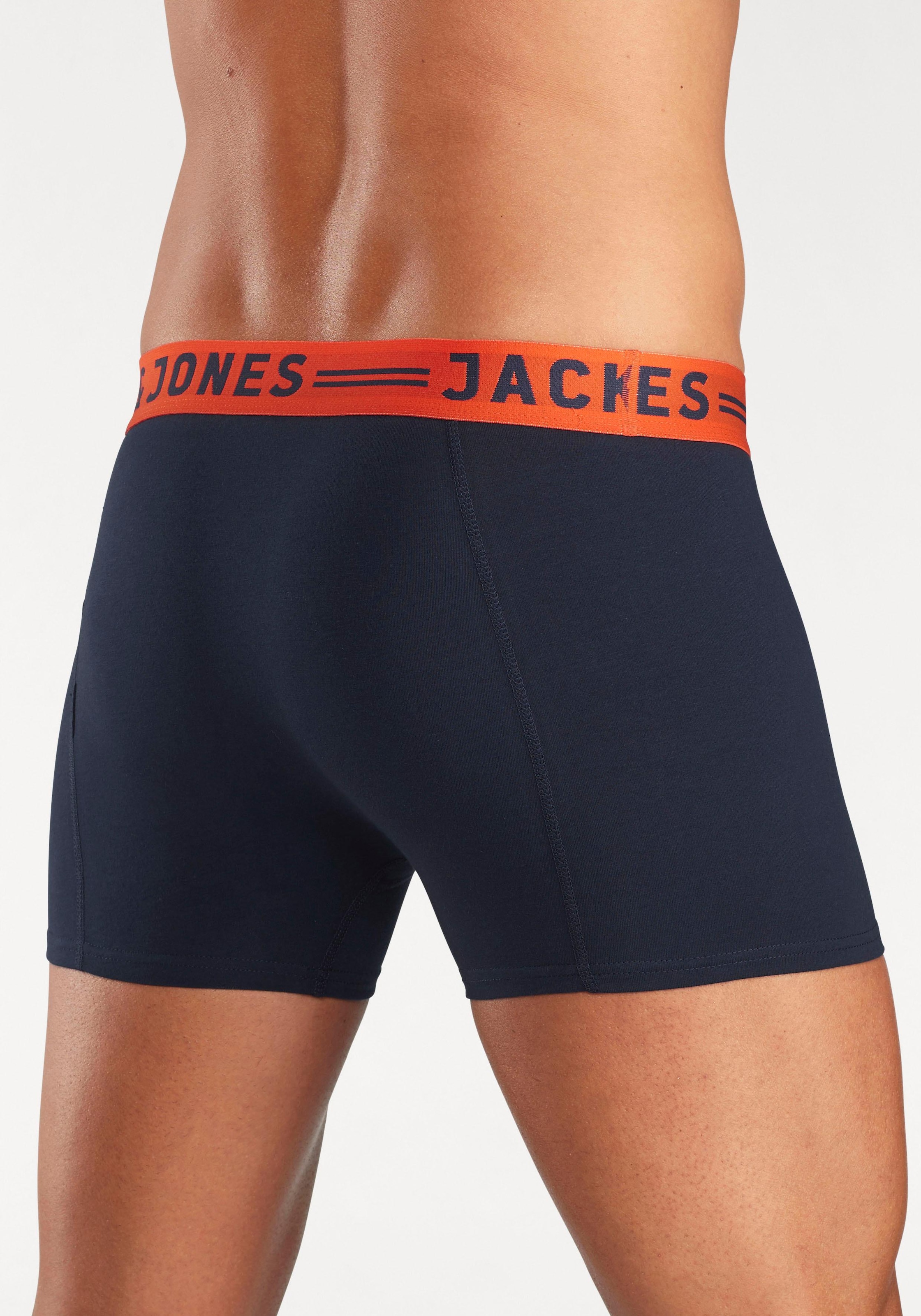 Jack & Jones Boxer »JAC Lichfield Trunks«, (Packung, 3 St.), mit kontrastfarbigem Bund