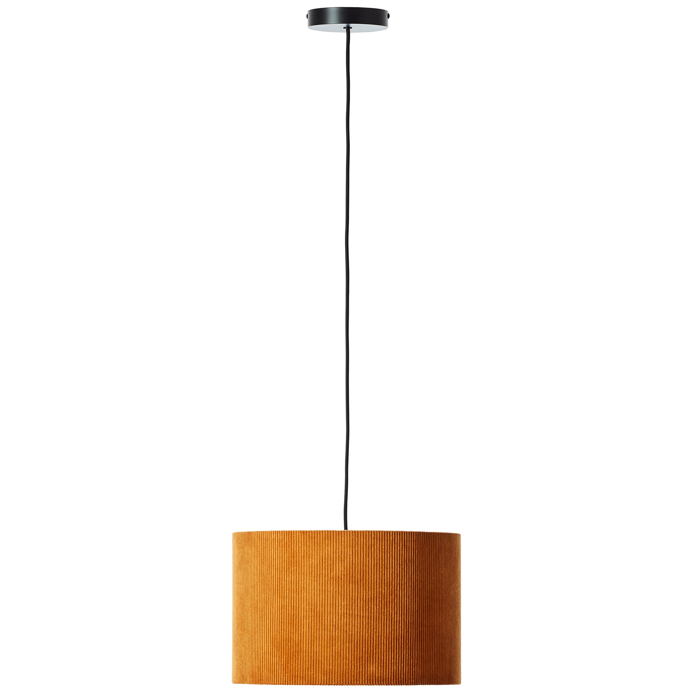 Brilliant Pendelleuchte »Tony«, 1 flammig, Leuchtmittel E27 | ohne Leuchtmittel, mit Cord-Lampenschirm, 150 x 35 cm, E27, kürzbar, Textil