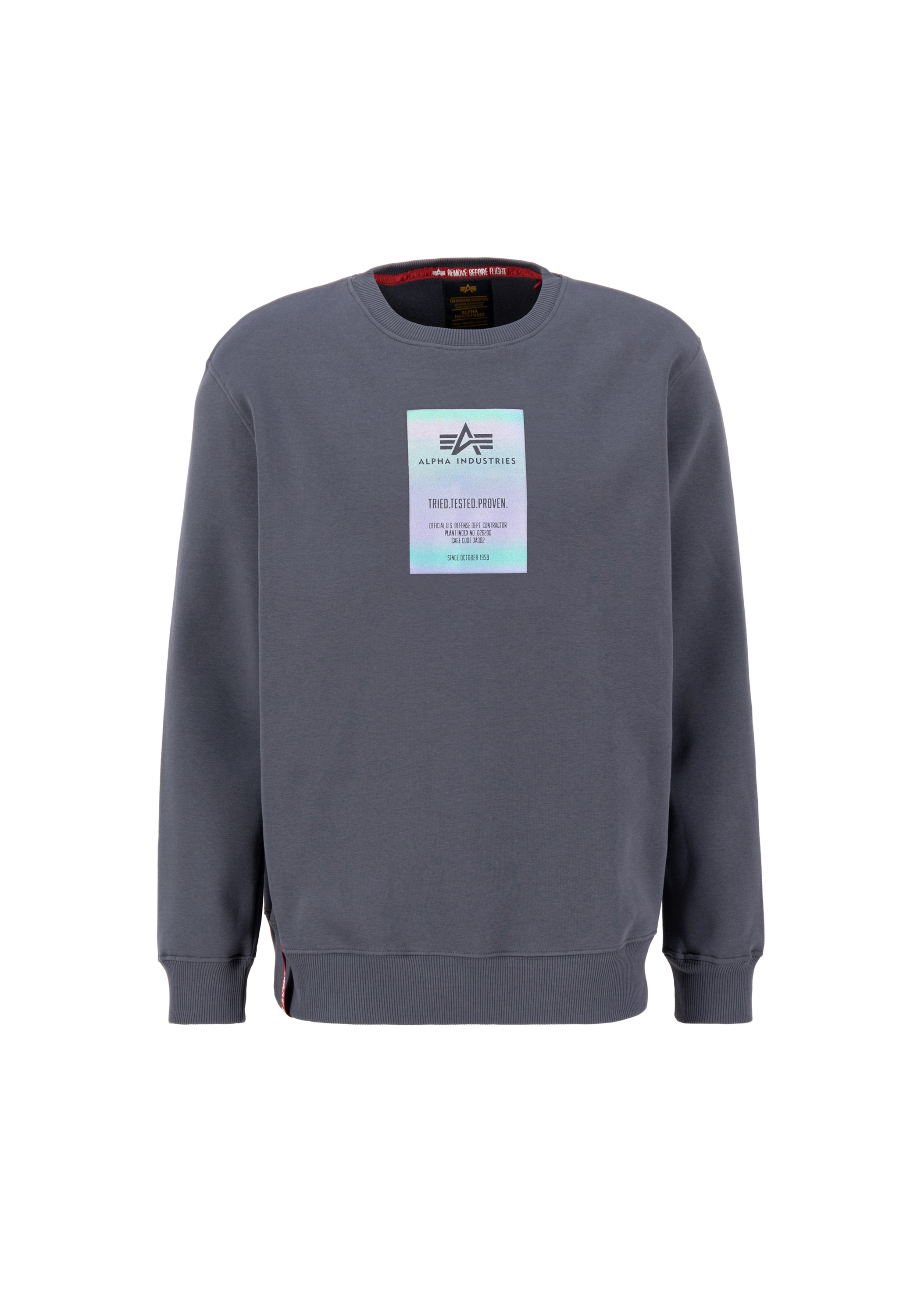 Alpha Industries Sweater »Alpha Industries Men - Sweatshirts Rainbow Refl. Label Sweater«