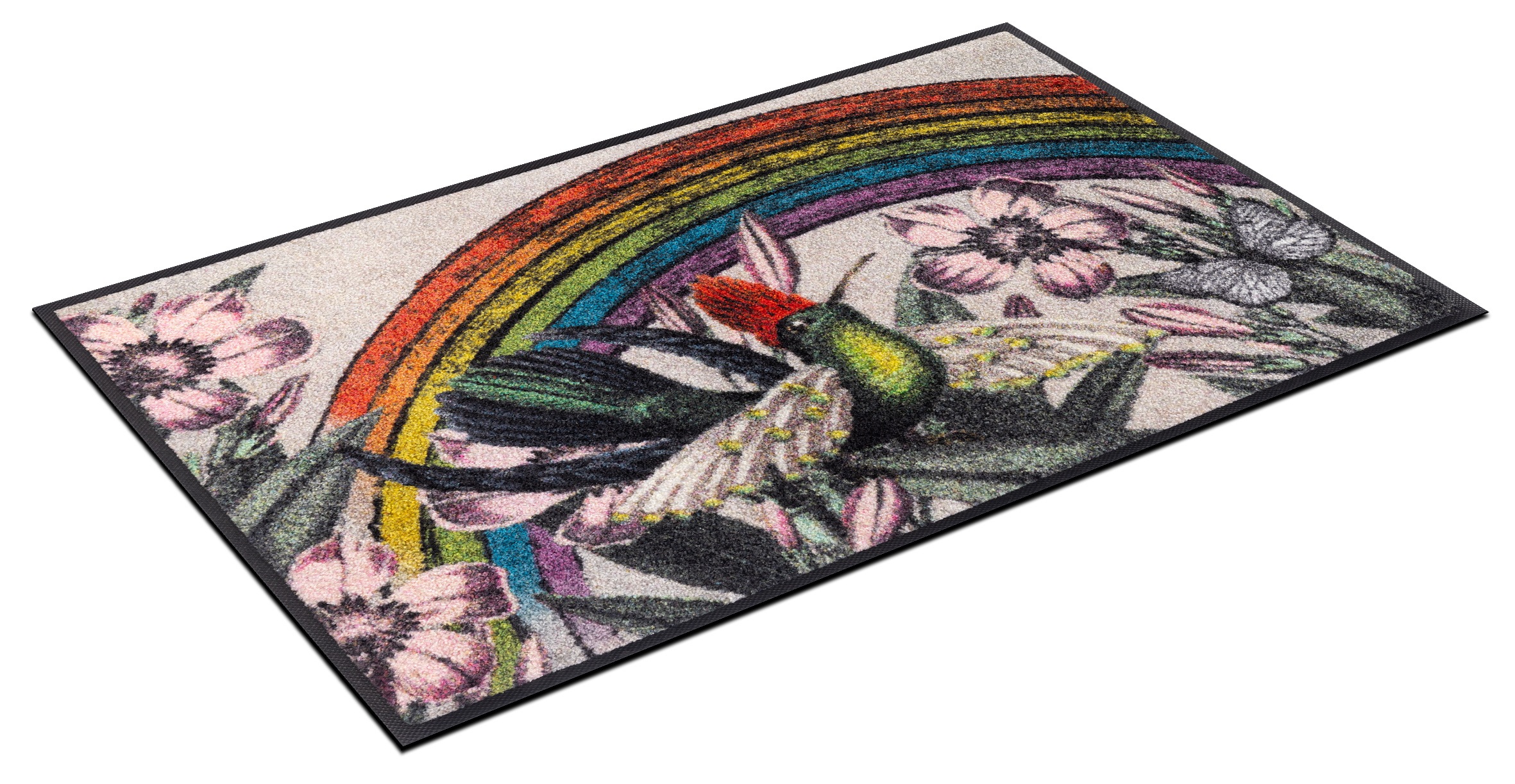 wash+dry by Kleen-Tex Fußmatte »Rainbow Garden«, rechteckig, 7 mm Höhe