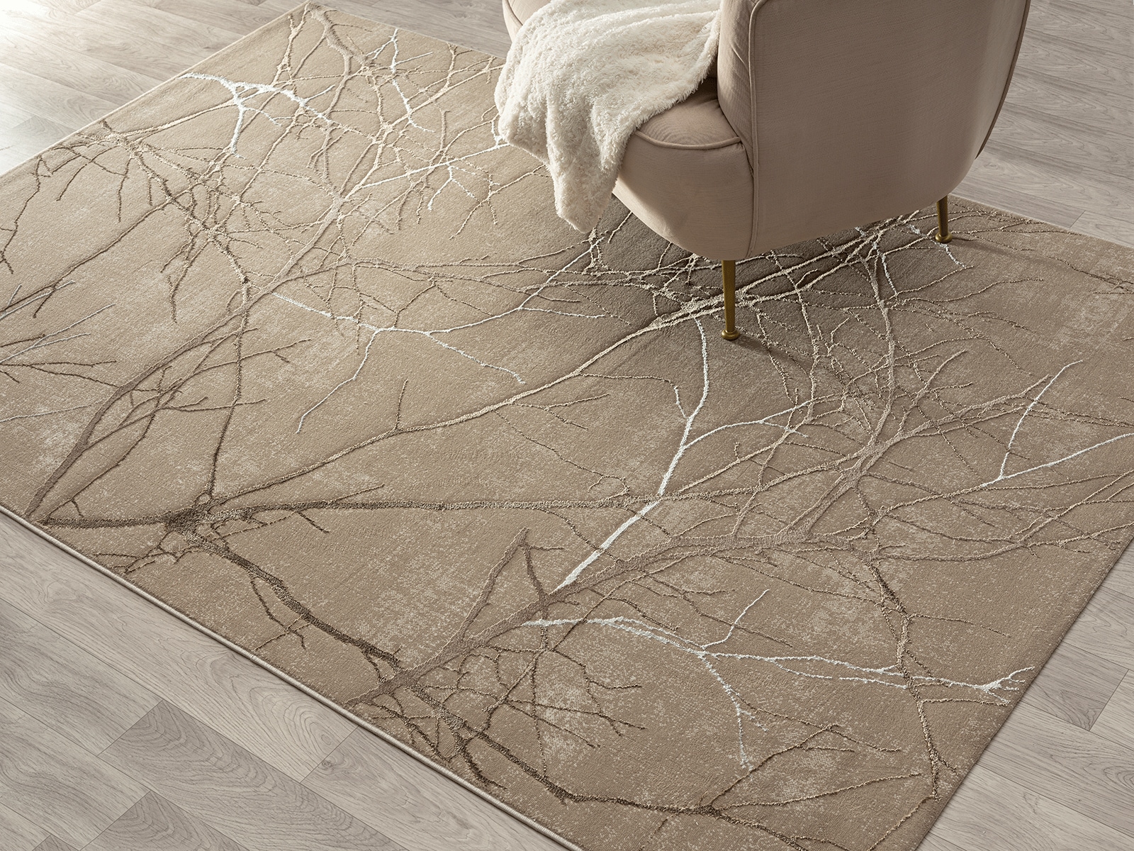 the carpet Teppich »Mila«, rechteckig, 8 mm Höhe, moderner Wohnzimmer Teppich elegant glänzender Flor