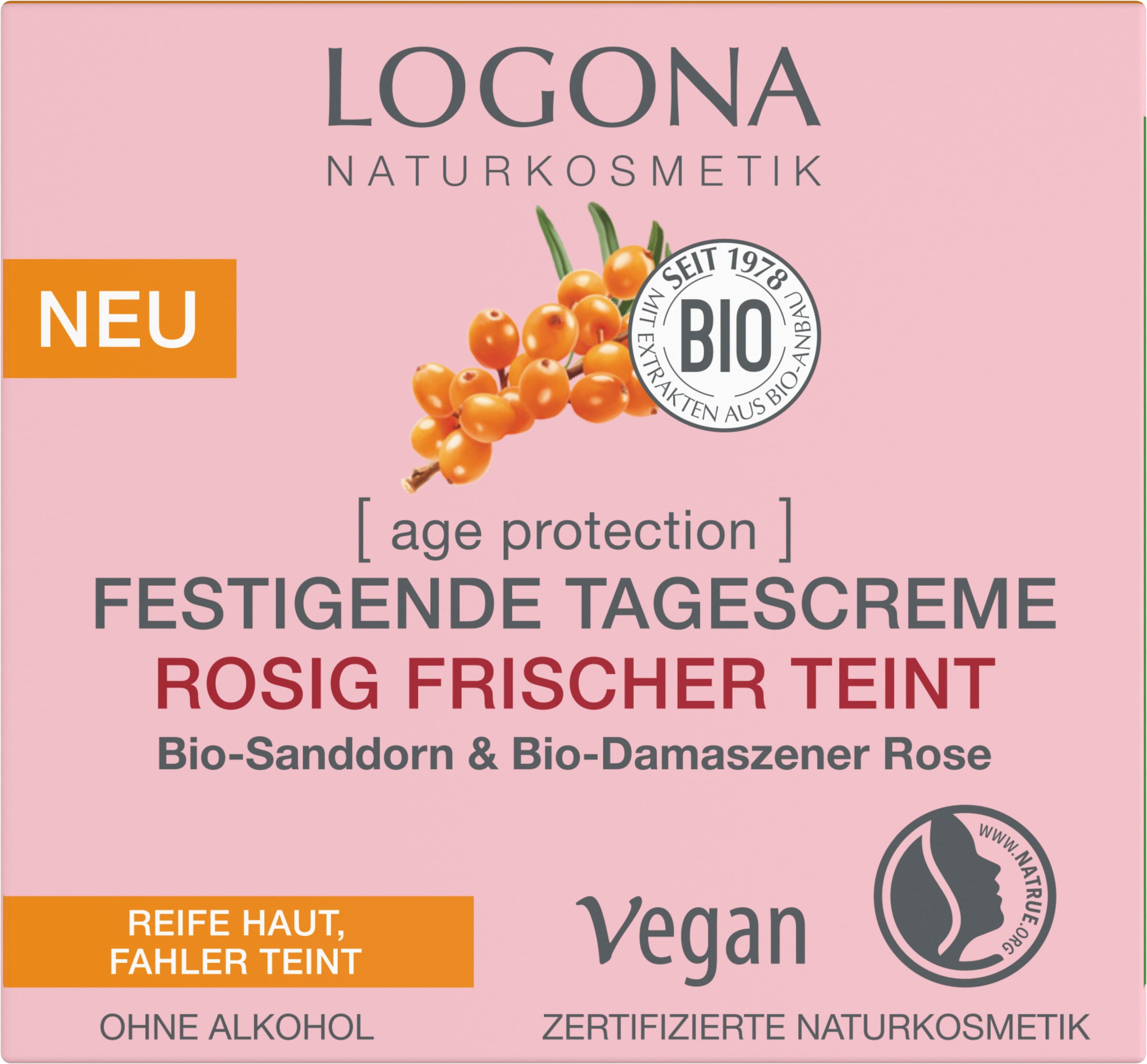 LOGONA Tagescreme »Logona AP Tagescreme Rosé«