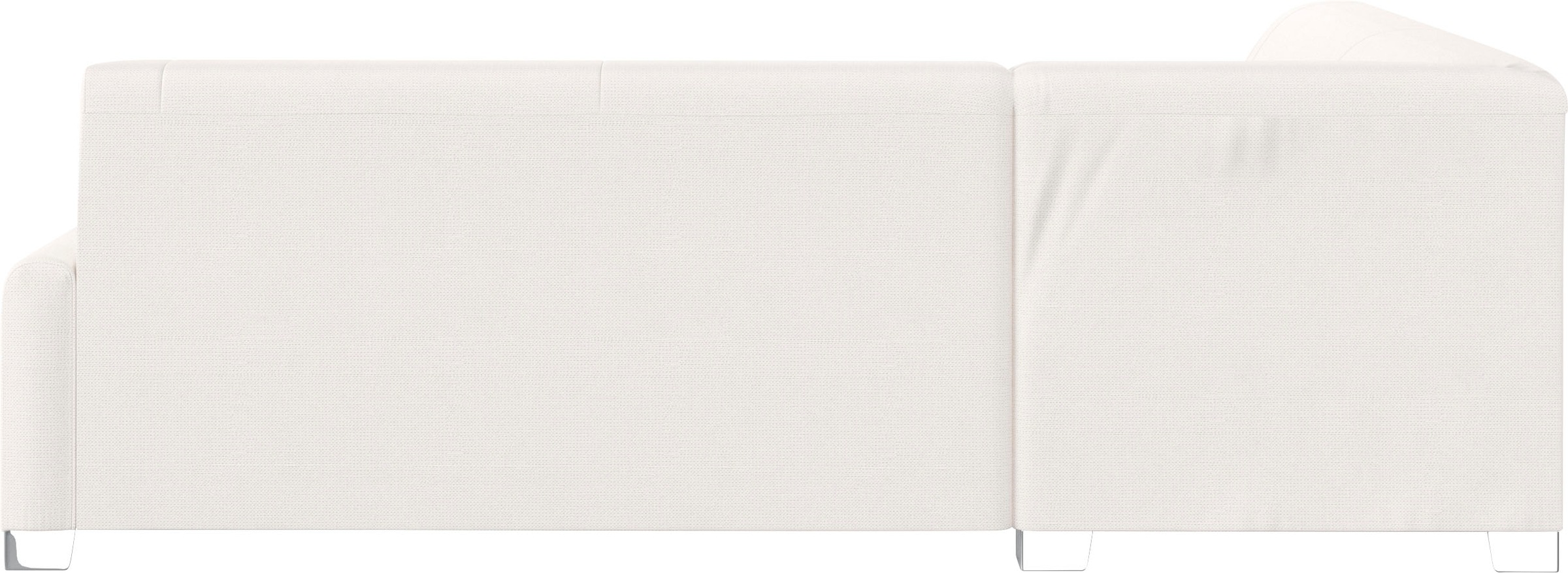 DOMO collection Ecksofa »Anzio in kubischer Formensprache, flache Armlehnen, L-Form«, Wahlweise mit Bettfunktion und Federkern für hohen Sitzkomfort