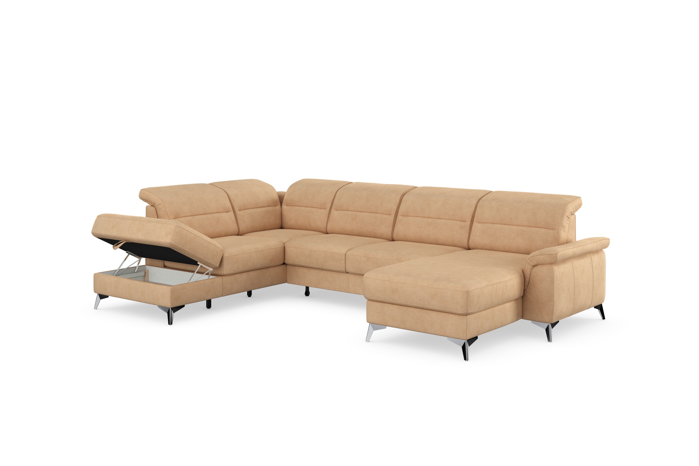 sit&more Wohnlandschaft »Sinatra U-Form«, optional mit Kopfteilverstellung und Armteilfunktion etc.
