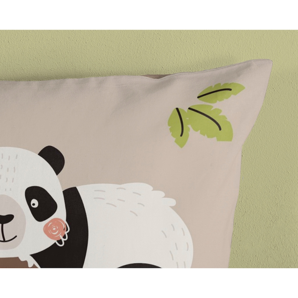 good morning Kinderbettwäsche »Panda«, (2 tlg.), 100% Baumwolle