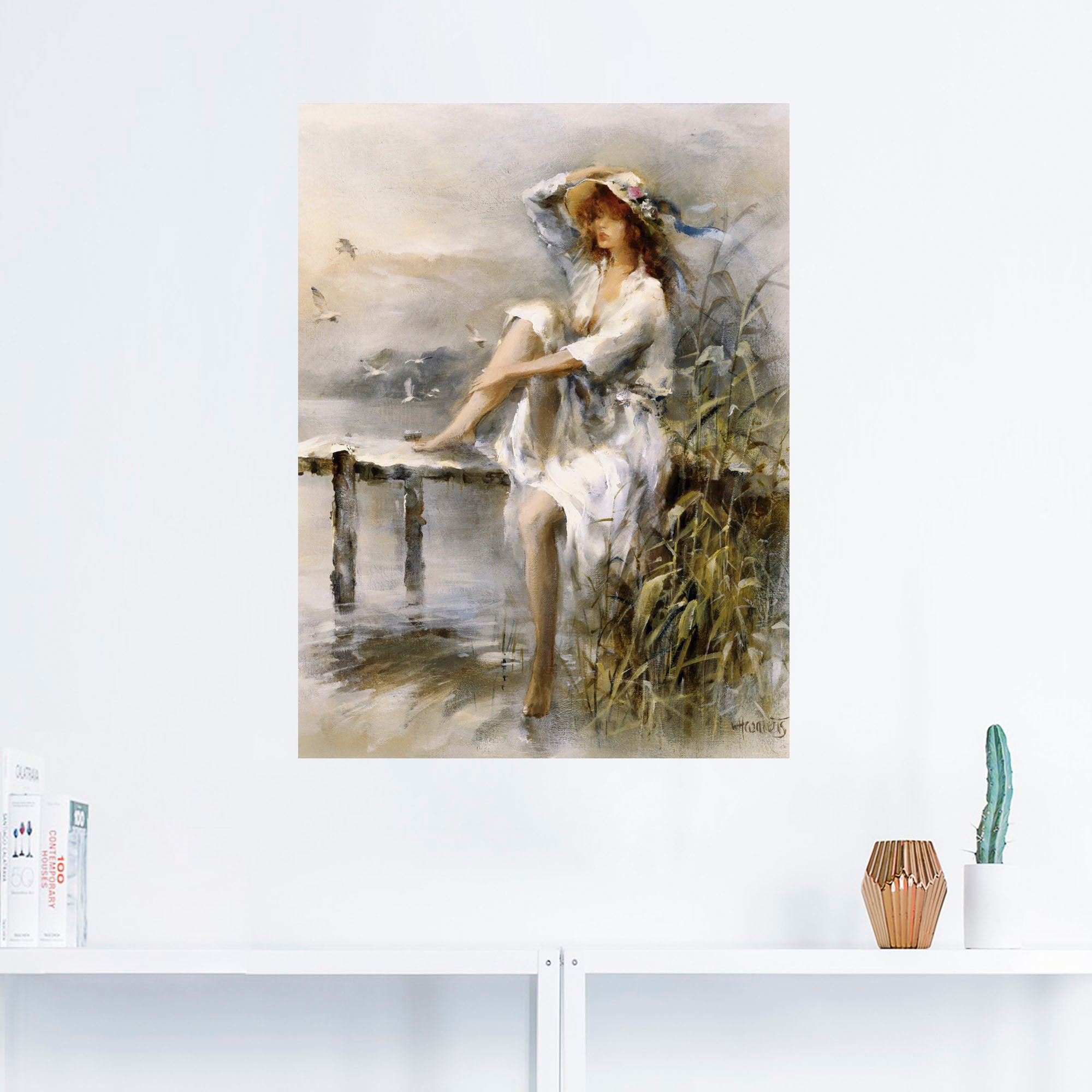 Artland Wandbild »Wasserseite«, Frau, (1 St.), als Leinwandbild, Poster, Wa günstig online kaufen