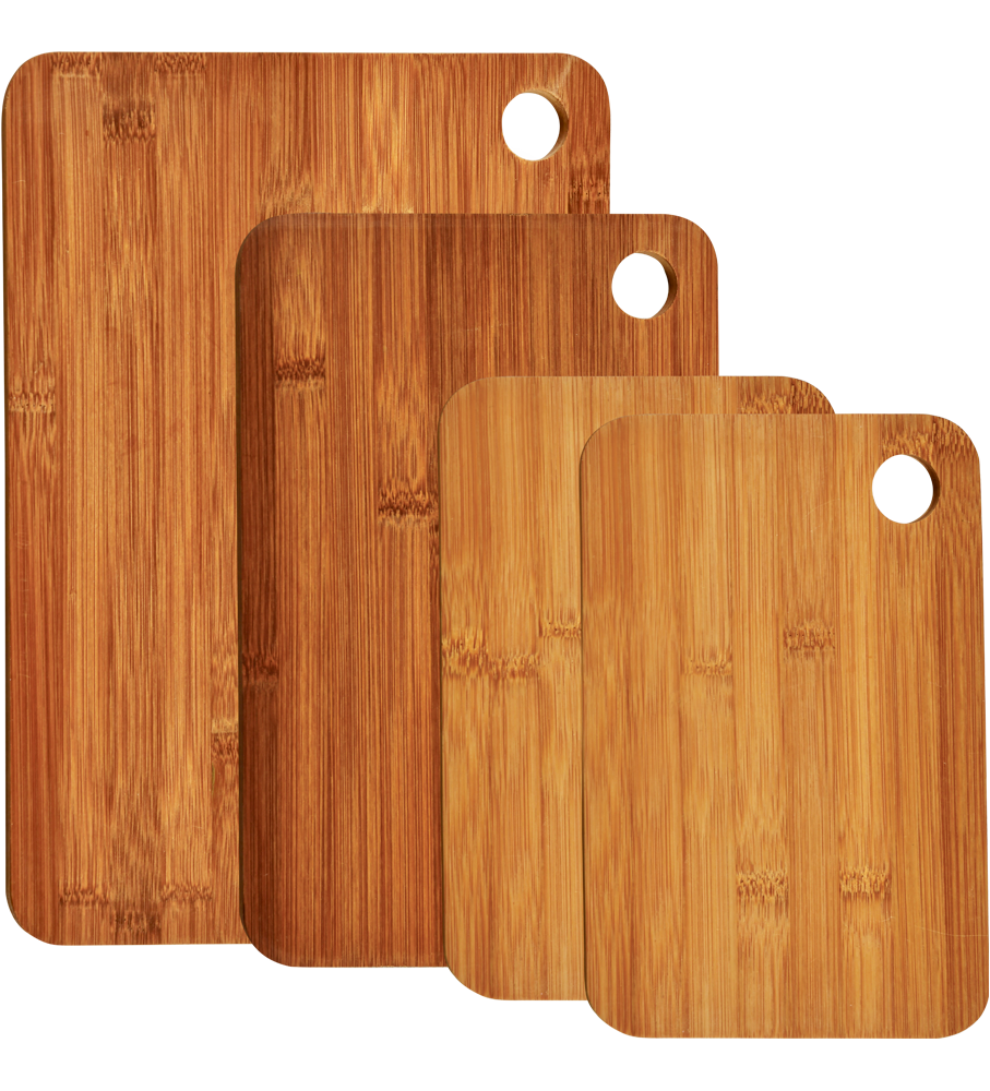 KESPER® Schneidebrett, (Set, 4 St.), aus FSC®-zertifiziertem dunklen Bambus günstig online kaufen