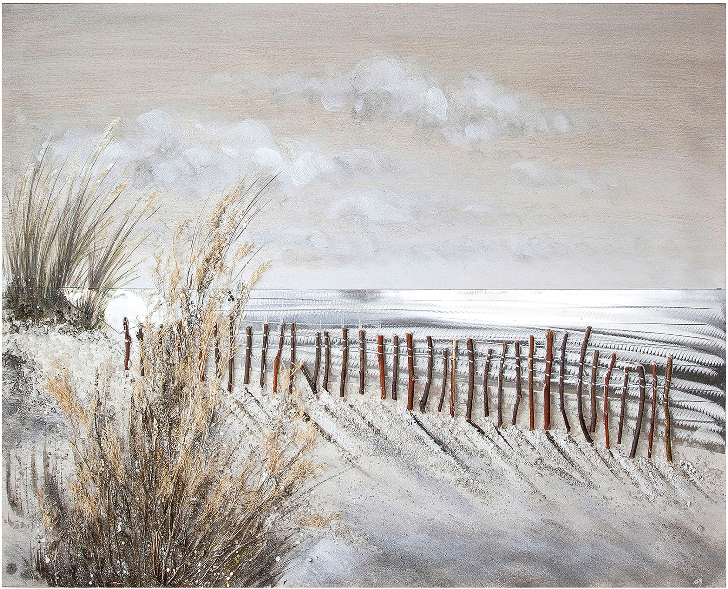 GILDE Leinwandbild »Gemälde Dünen-Zauber« Landschaft   Strand 1 Stk. tlg. h günstig online kaufen
