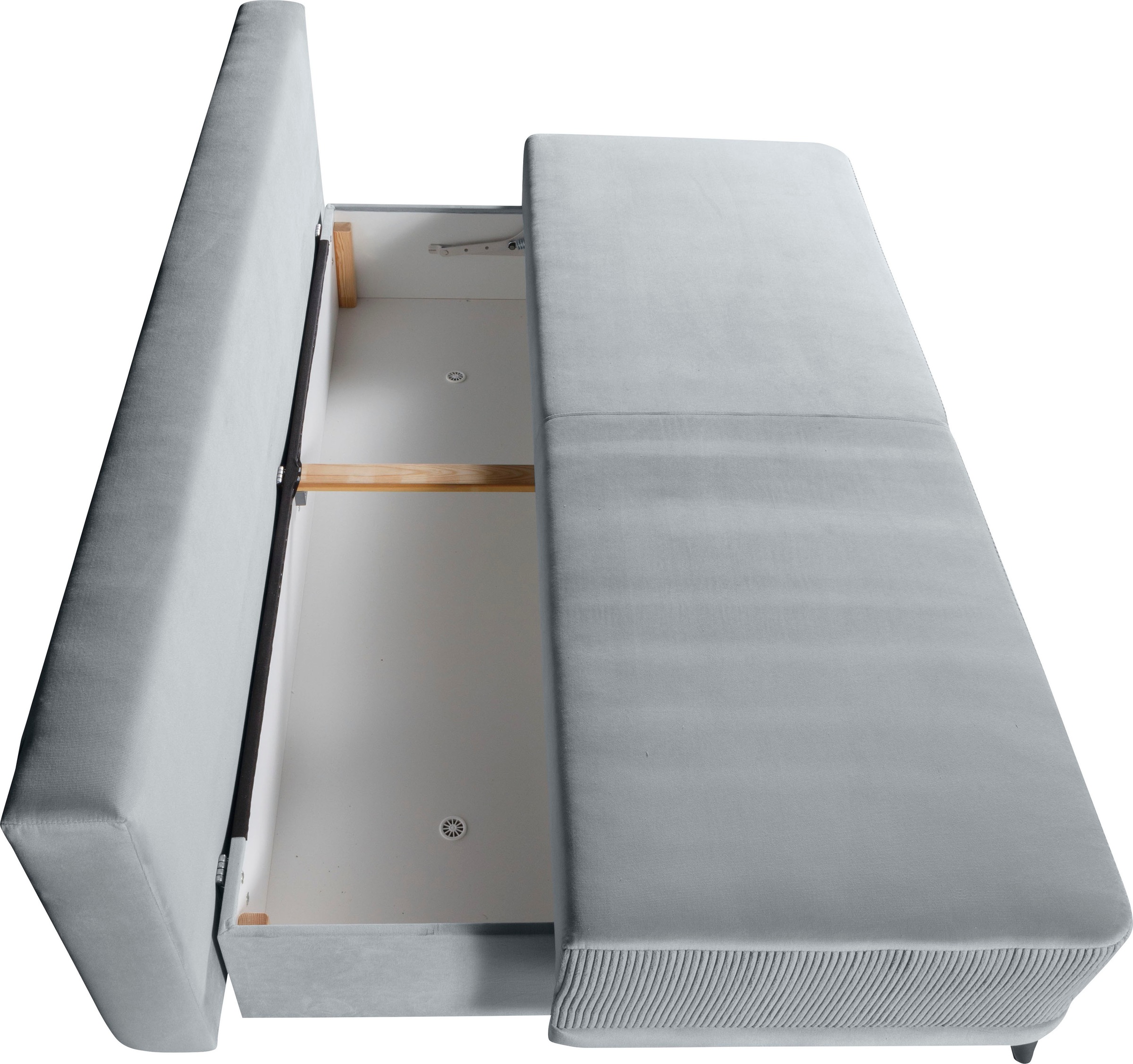 WERK2 Schlafsofa »Rosso«, 2-Sitzer Sofa und Schlafcouch mit Federkern & Bettkasten