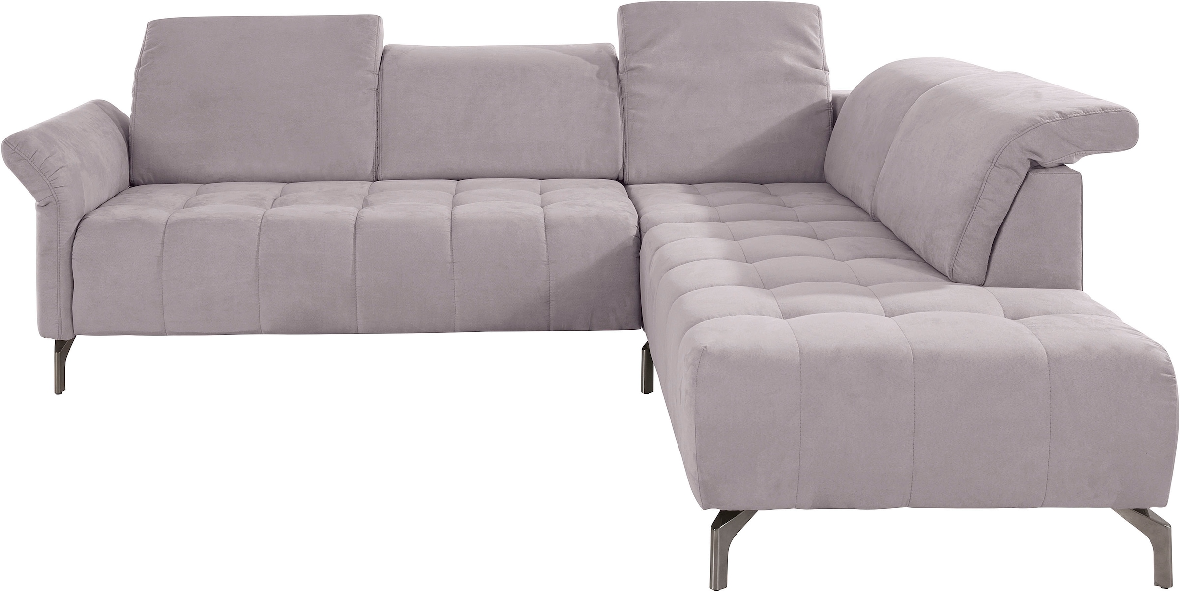 INOSIGN Ecksofa »Fresh L-Form«, Federkern, wahlweise Kopfteilverstellung und motorischer Vorziehsitz