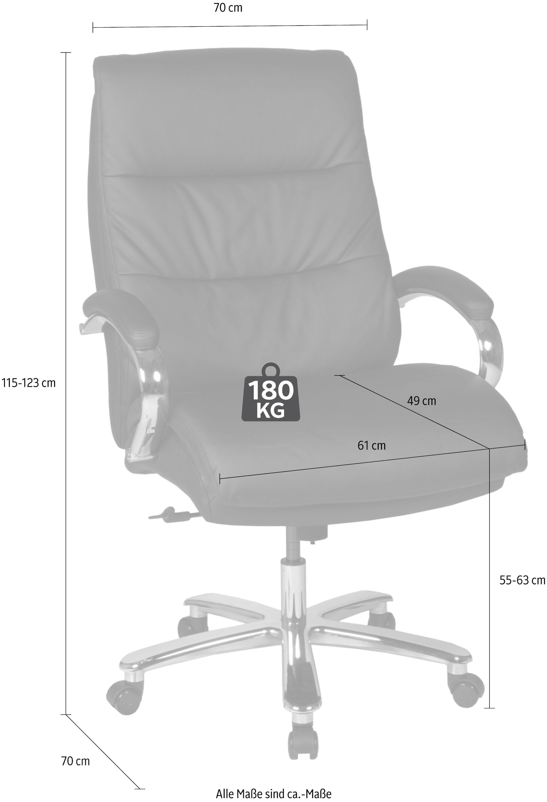 Duo Collection Chefsessel »Chefsessel Federico 180 kg«, Kunstleder, Federkern, bis 180 kg, robust