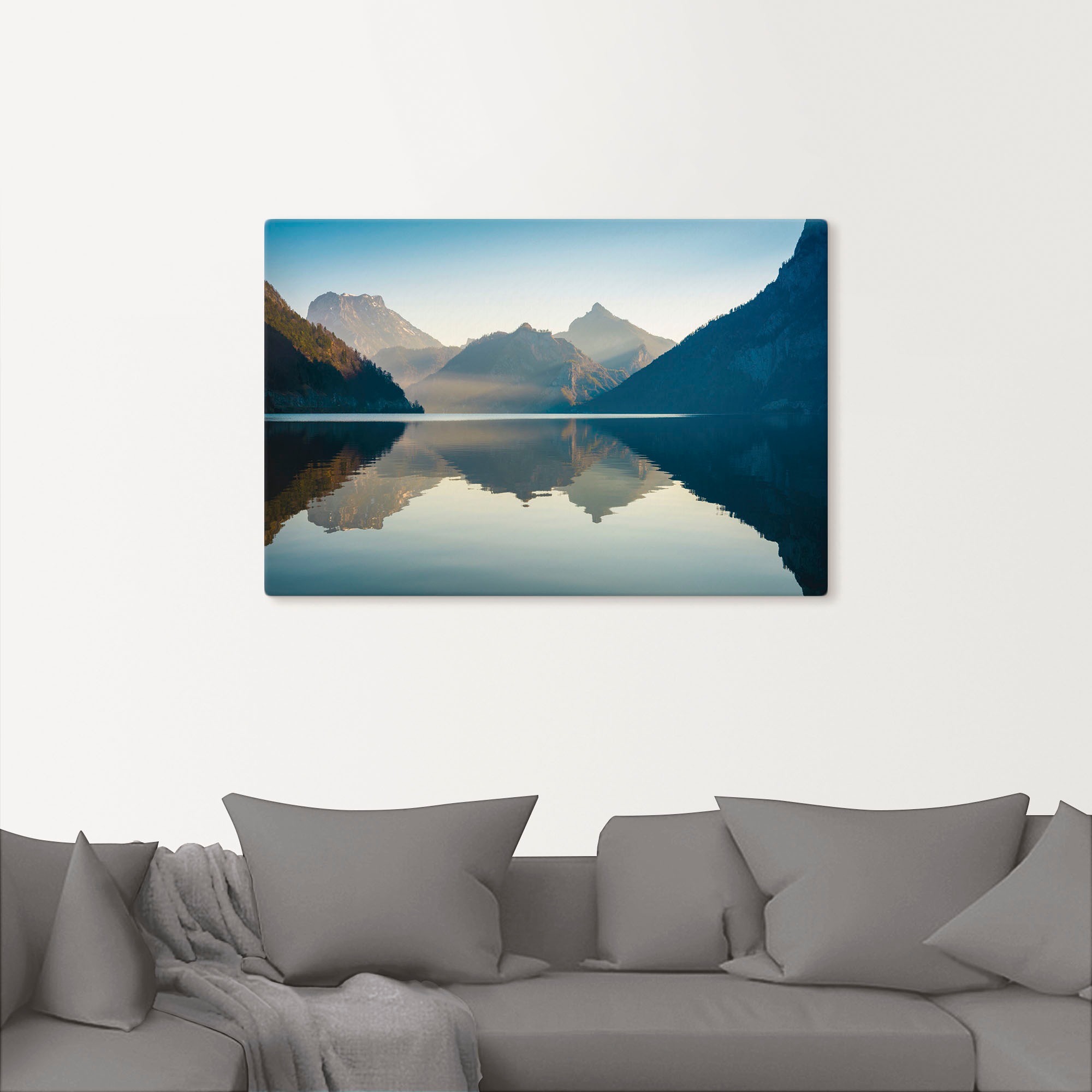 Artland Wandbild "Morgen am Traunsee", Gewässer, (1 St.), als Alubild, Outd günstig online kaufen