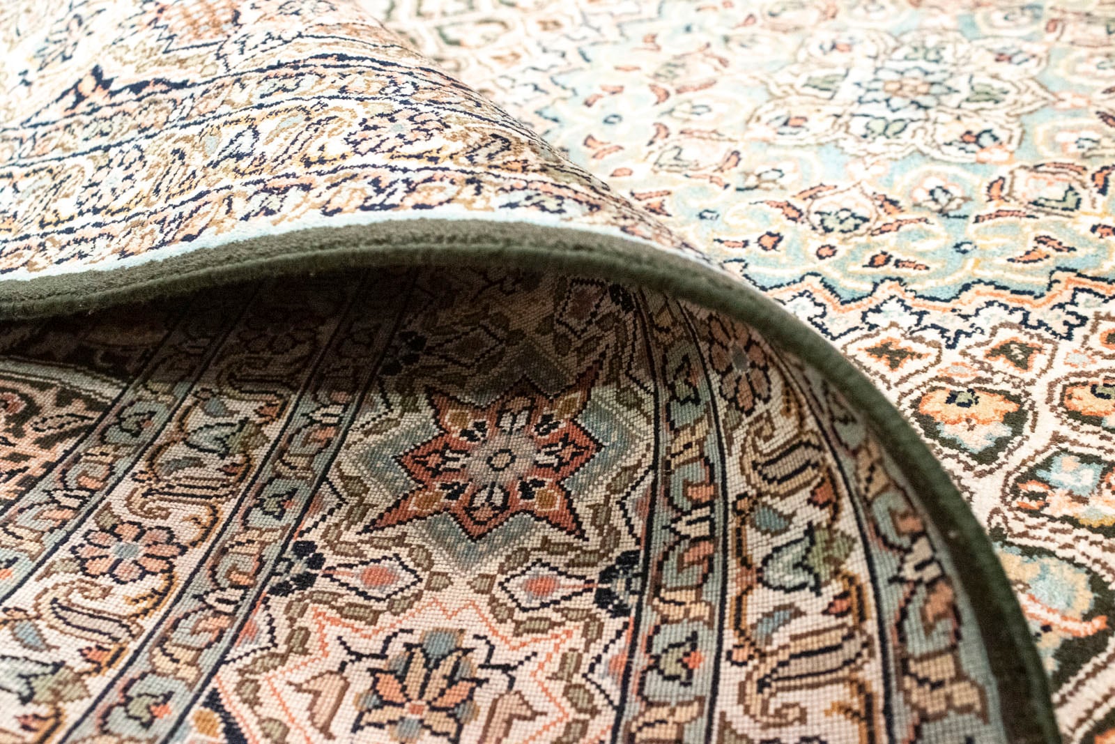 Teppich handgeknüpft braun«, bestellen und schnell Seide morgenland Teppich »Kaschmir rechteckig bequem