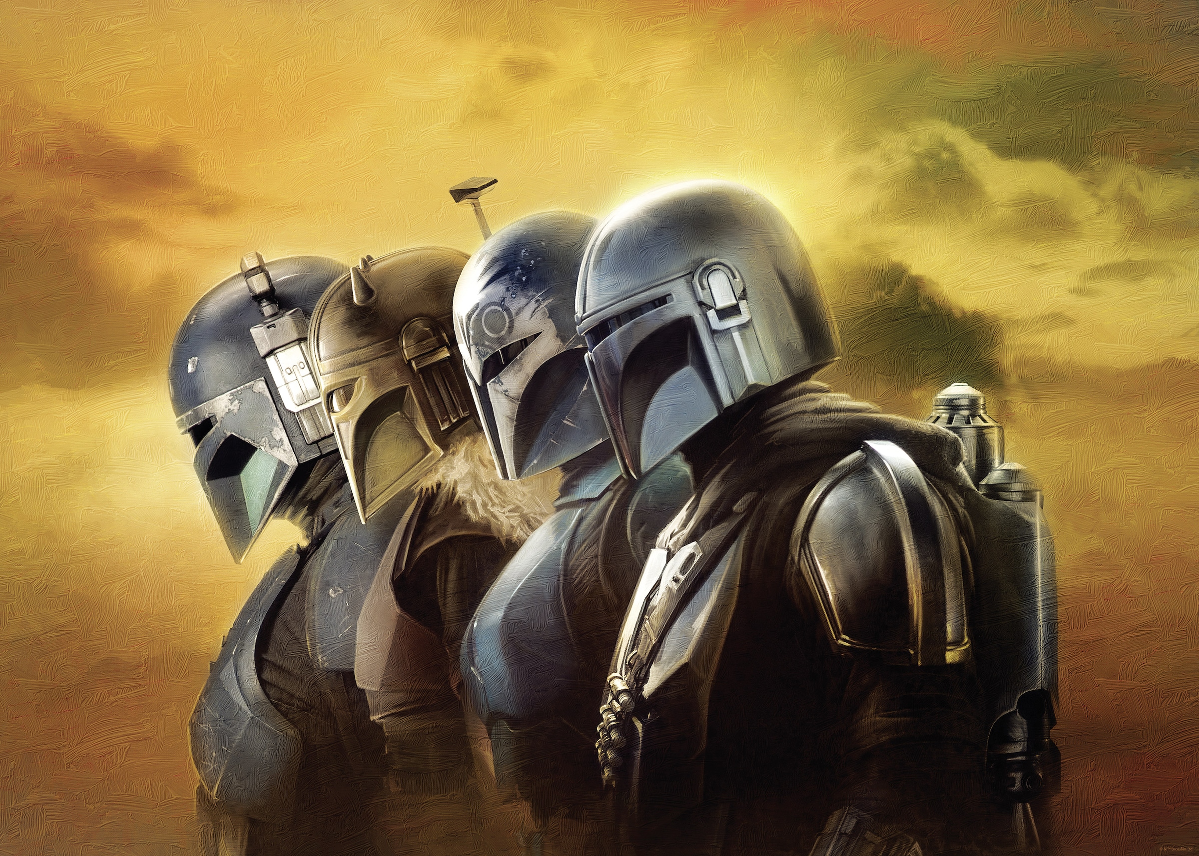 Komar Wandbild »Star Wars The Mandalorian Line Up«, Disney, (Set, 1 St.), 50 x 70 cm (Breite x Höhe) - Kinderzimmer, Dekoration